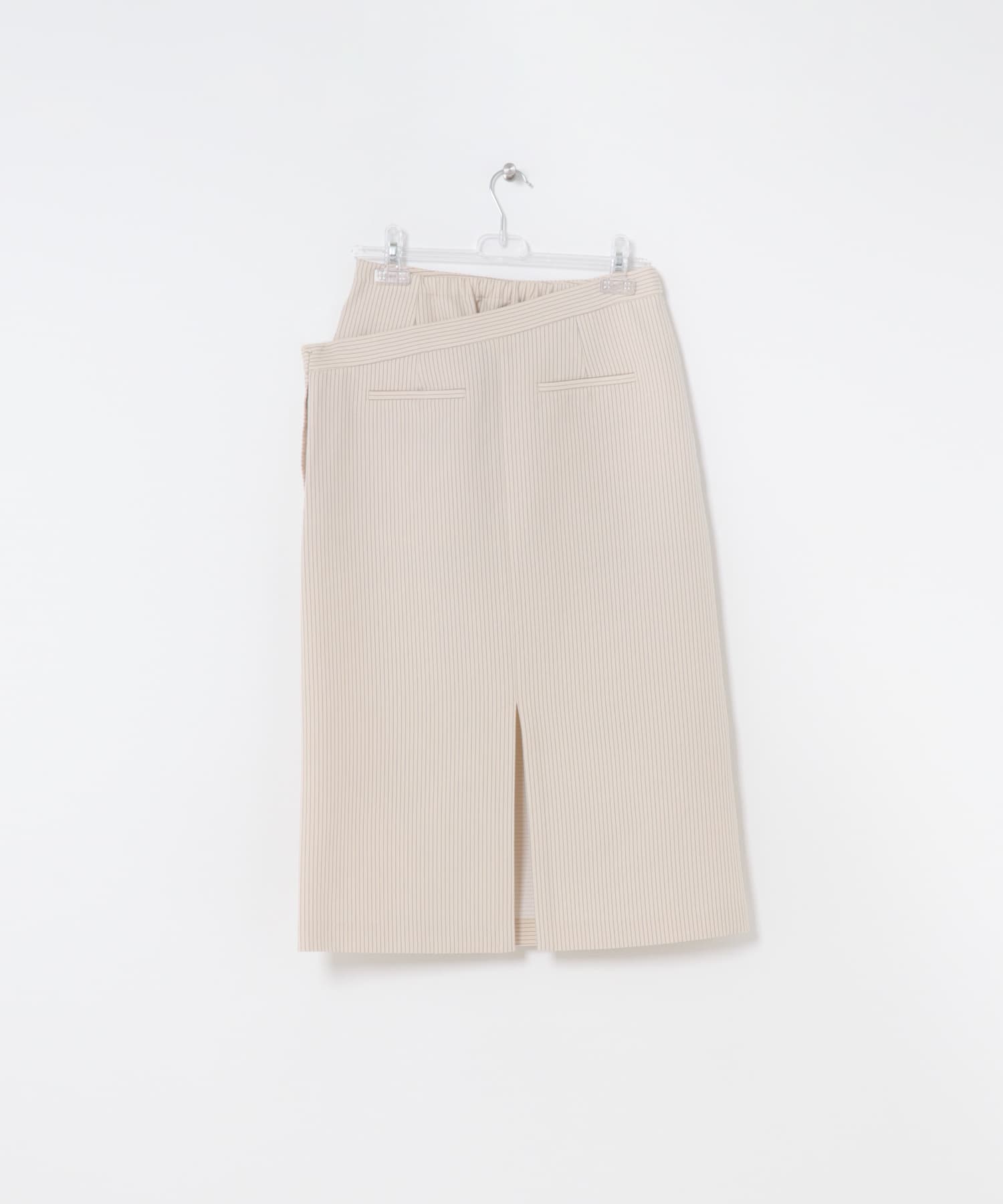 stripe midi skirt クリーム FREE