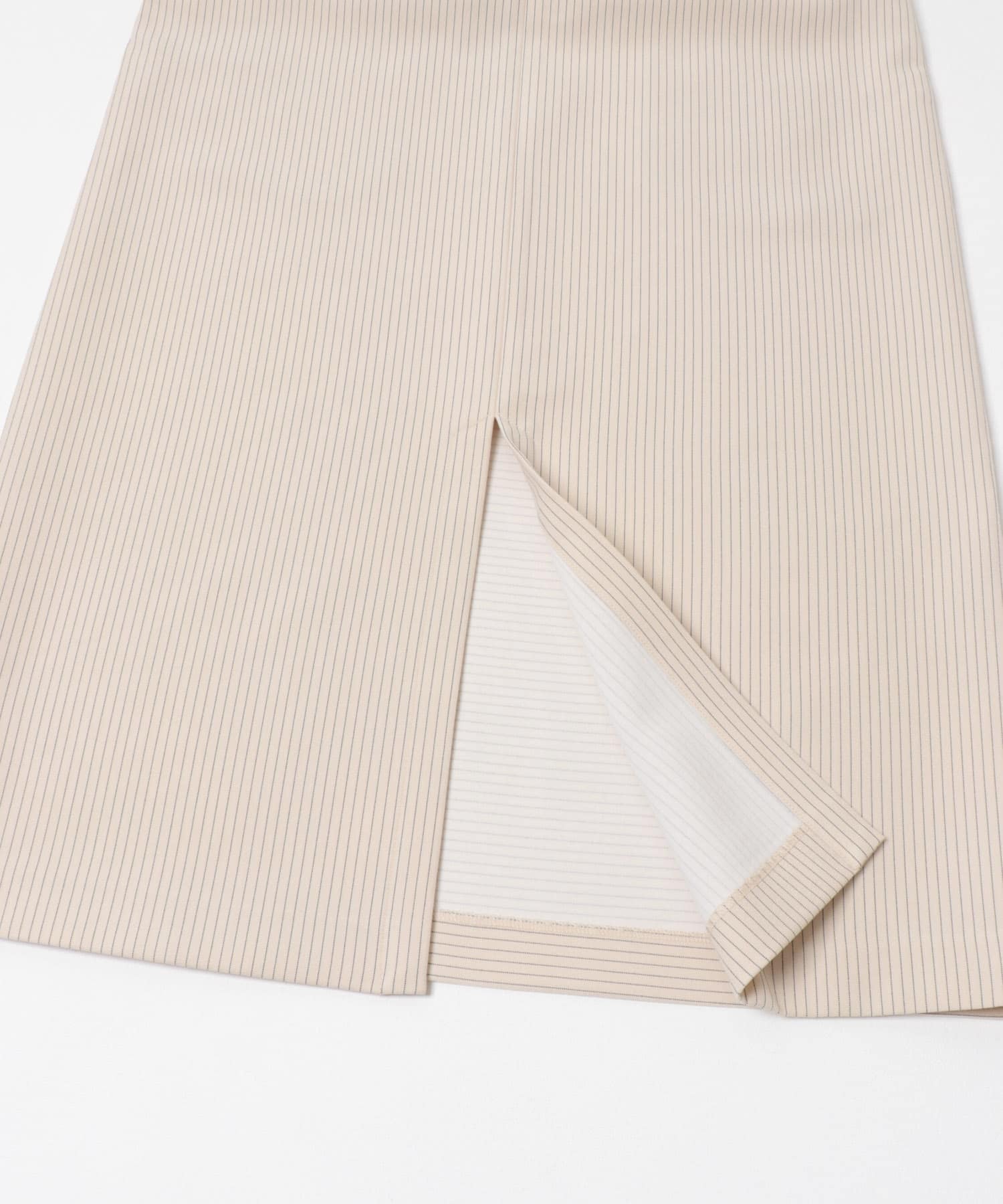 stripe midi skirt クリーム FREE