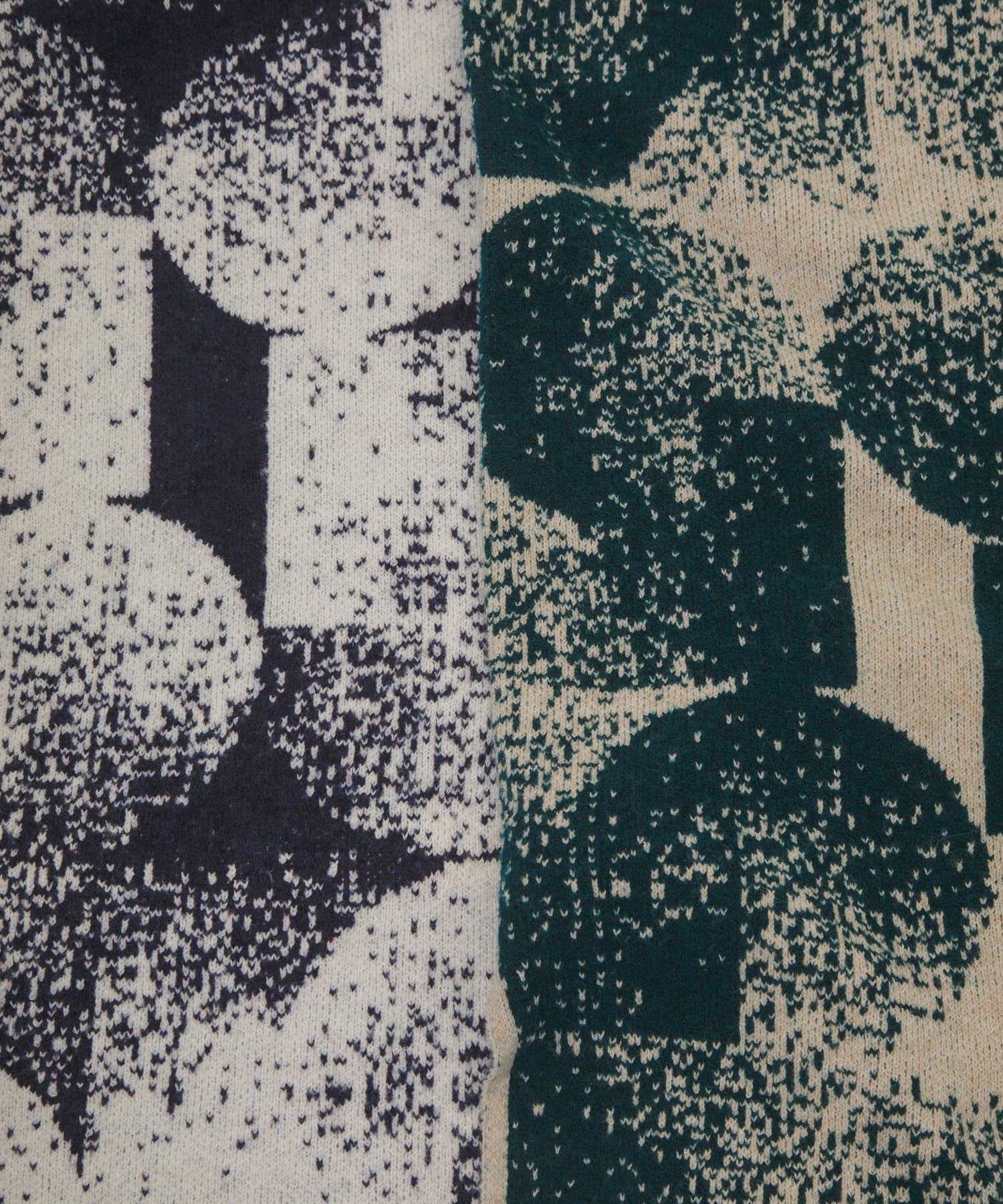 5 patterned knit dress ミドリ Free