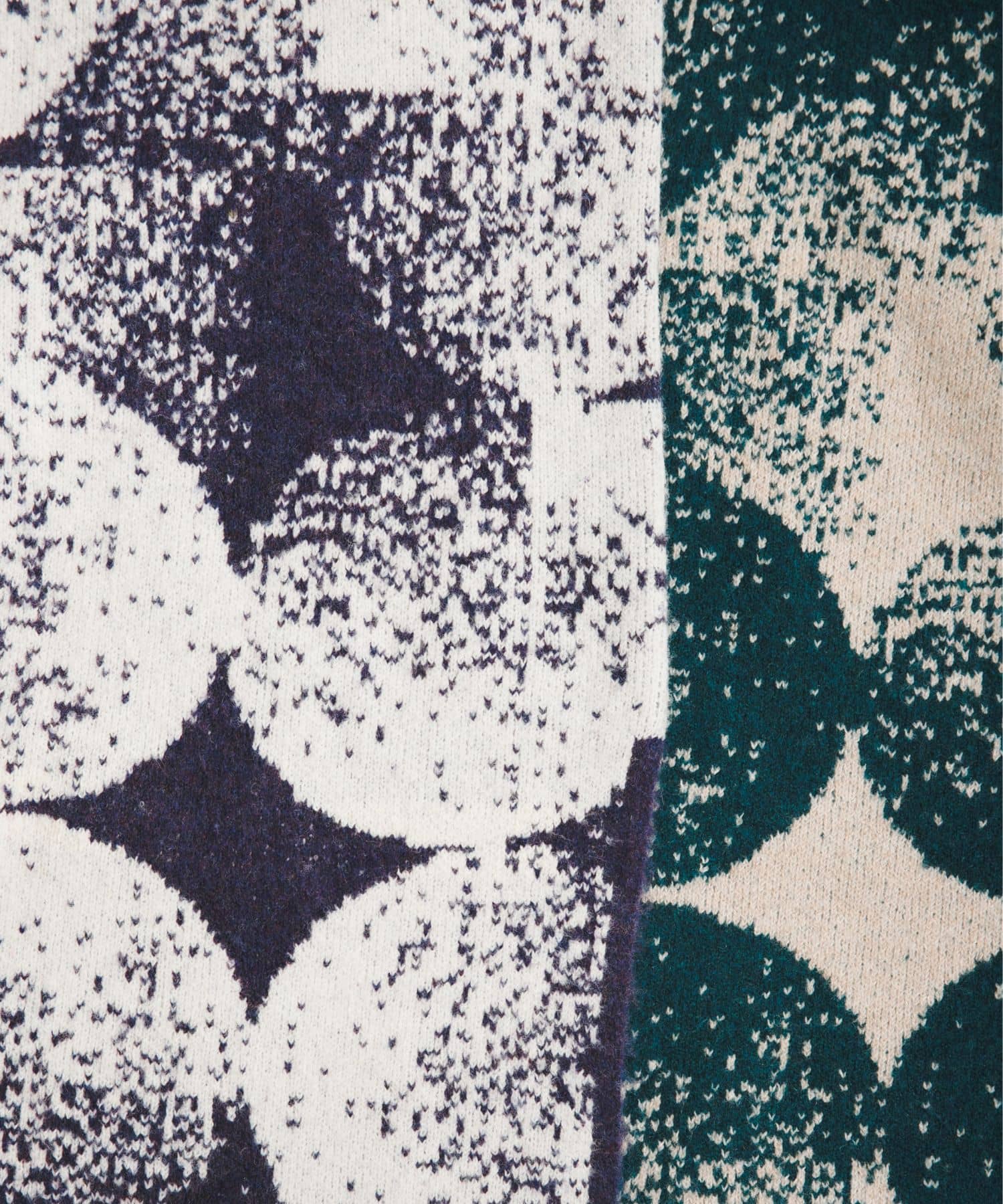 5 patterned knit dress ミドリ Free