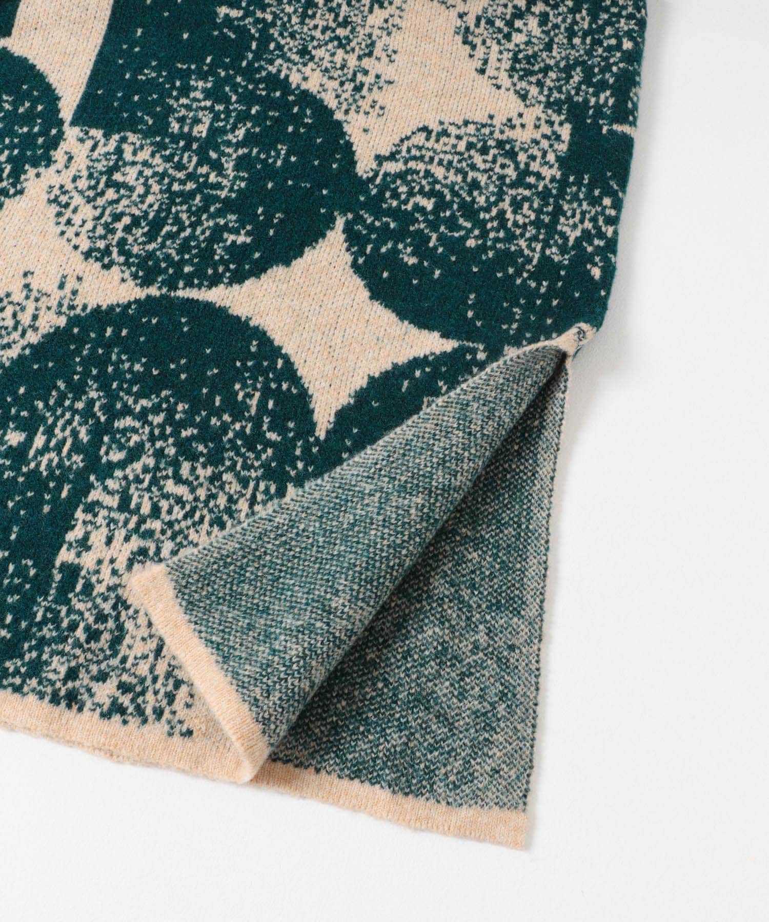 5 patterned knit dress ミドリ Free