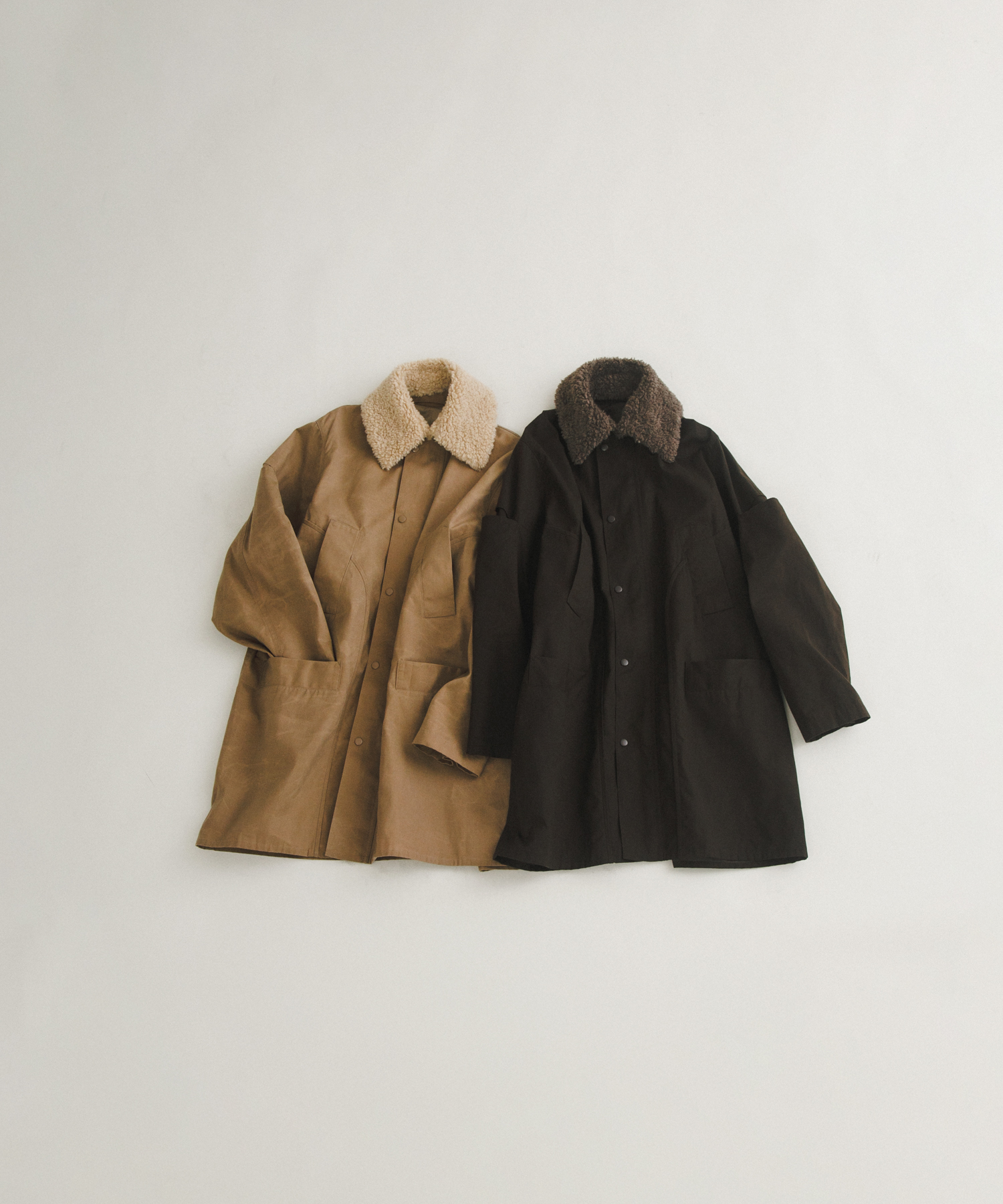 slit coat チョコレート FREE