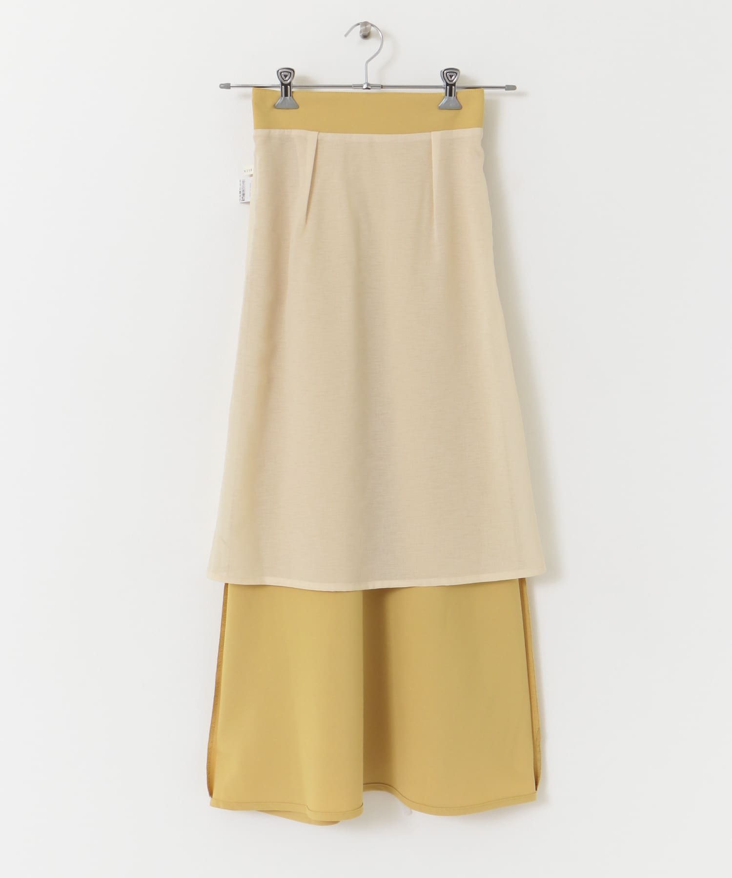 iNtimite　Bias Flare Skirt Yellow S