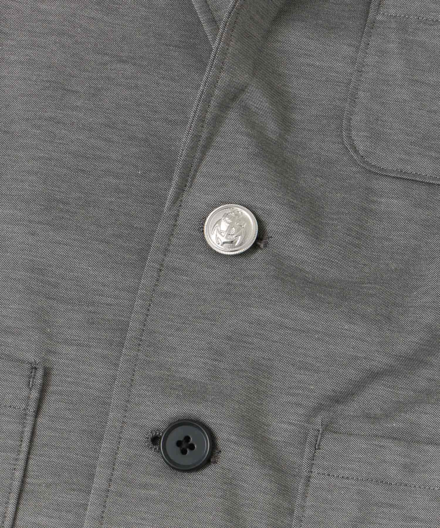ARCH&LINE　HIGH GAUGE JERSEY BASIC JACKET 16 GRAY S