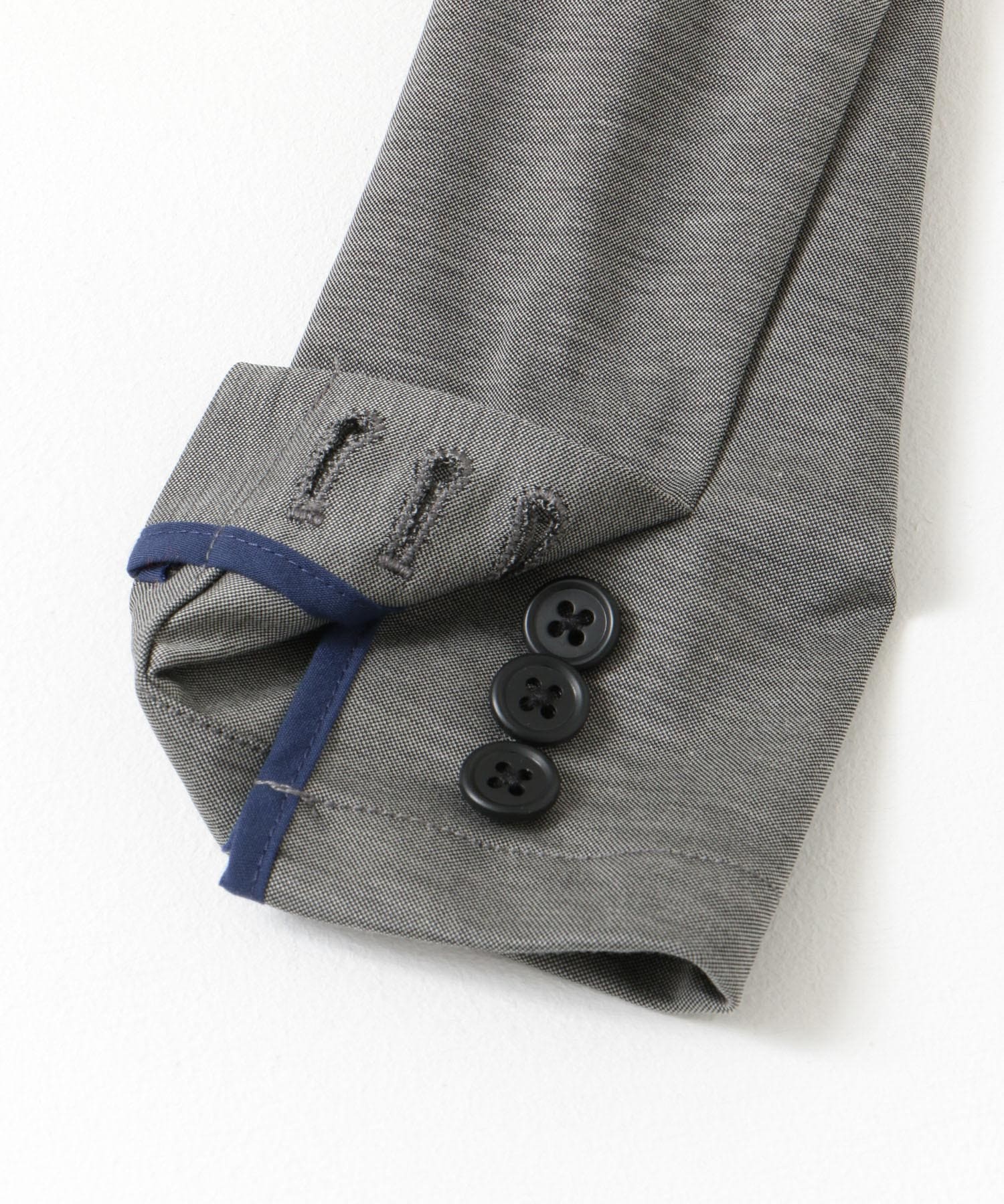 ARCH&LINE　HIGH GAUGE JERSEY BASIC JACKET 16 GRAY S