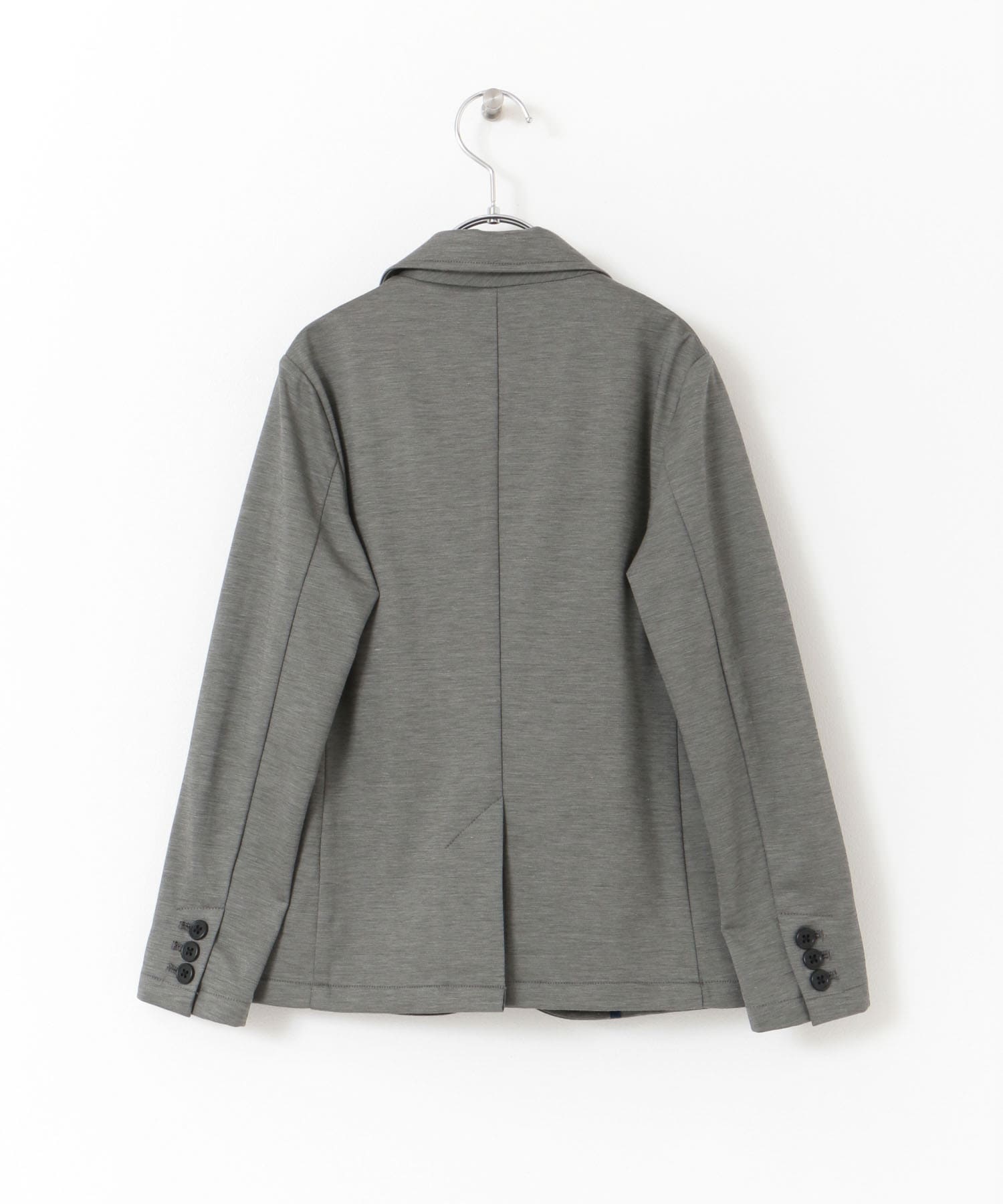ARCH&LINE　HIGH GAUGE JERSEY BASIC JACKET 16 GRAY S