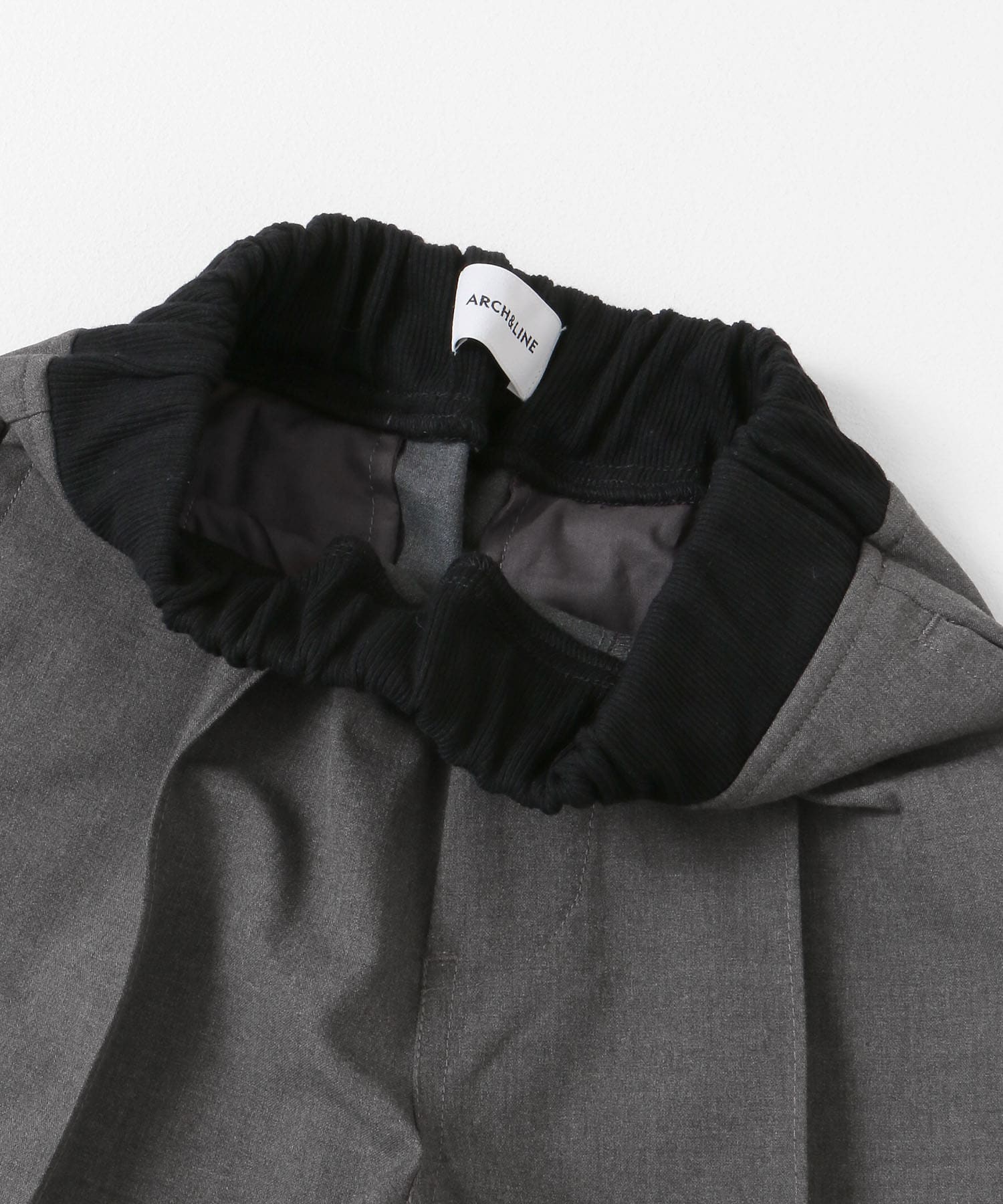 ARCH&LINE　CREASE EASY TROUSERS 17CHARCOAL S