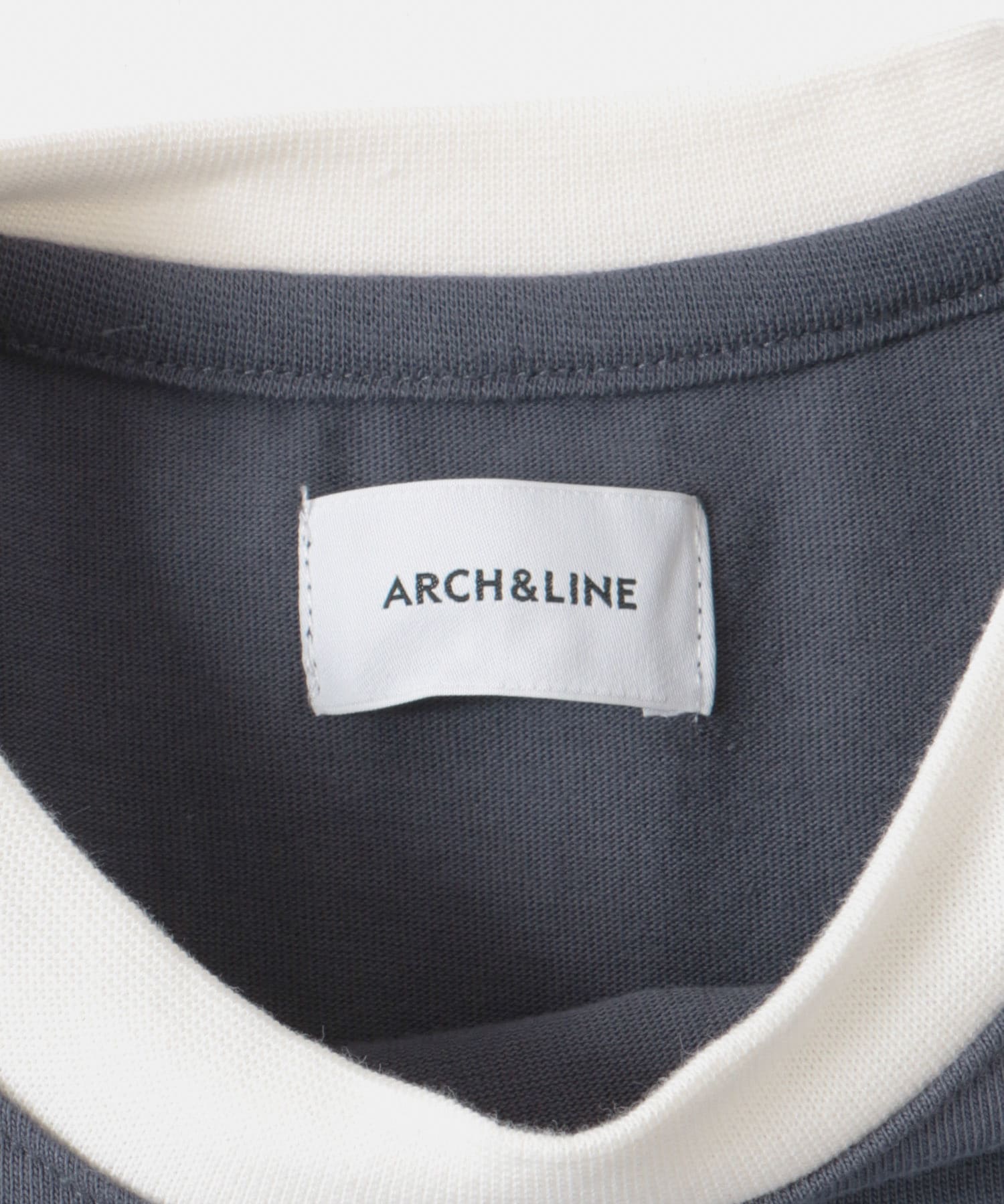 ARCH&LINE　ORGANIC COTTON WAVE T-SHIRTS 67 NAVY XS
