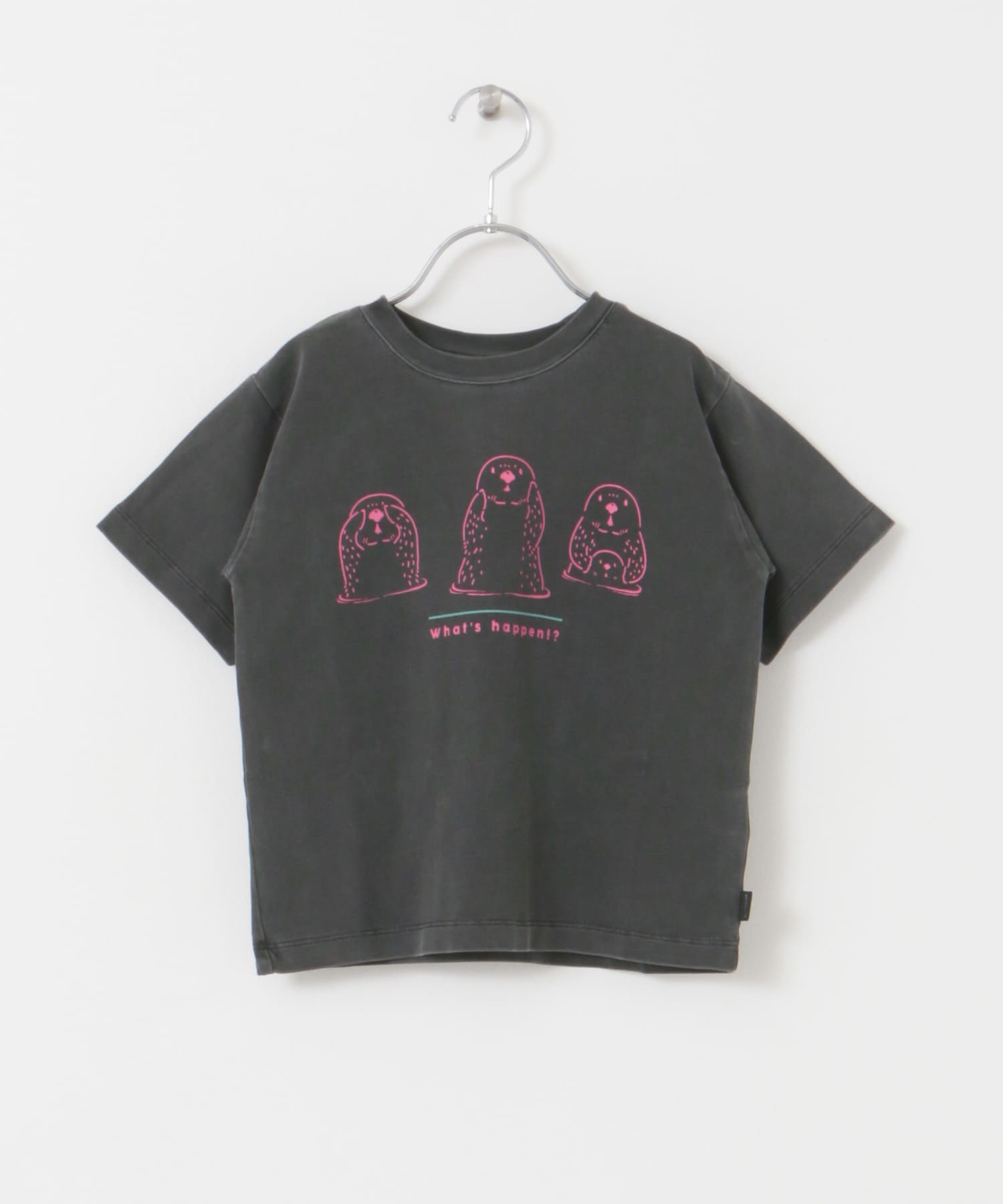 ARCH&LINE　ORGANIC GD COTTON SEAOTTER T-SHIRTS 18 BLACK S