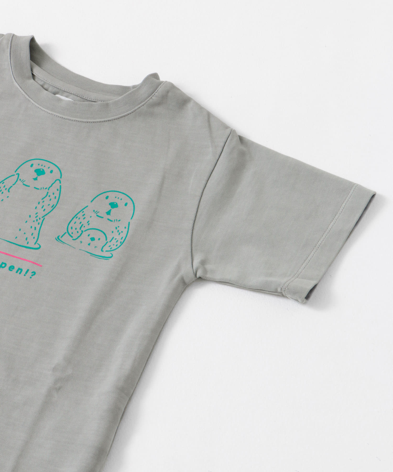 ARCH&LINE　ORGANIC GD COTTON SEAOTTER T-SHIRTS 61 GRAY S