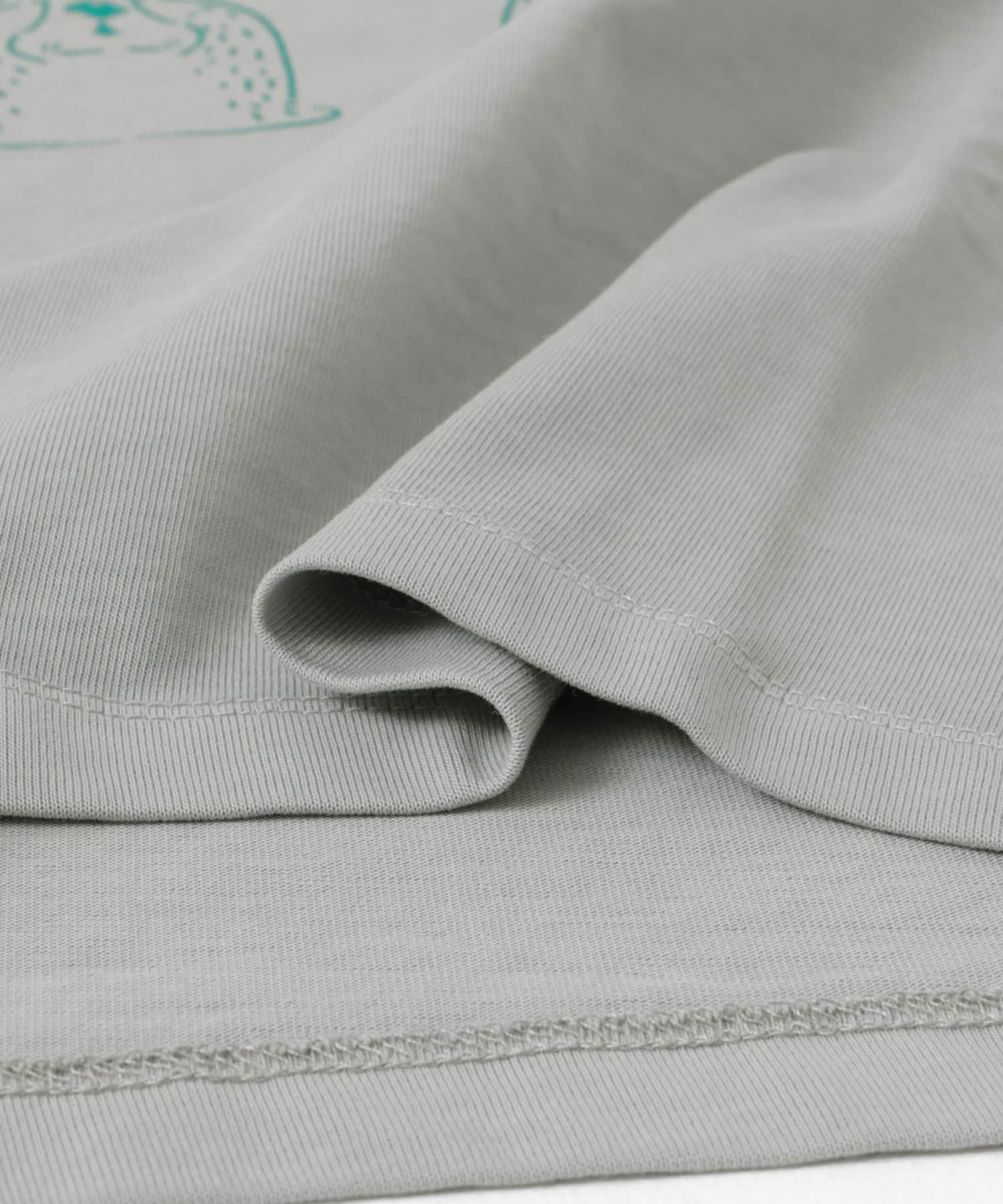ARCH&LINE　ORGANIC GD COTTON SEAOTTER T-SHIRTS 61 GRAY S