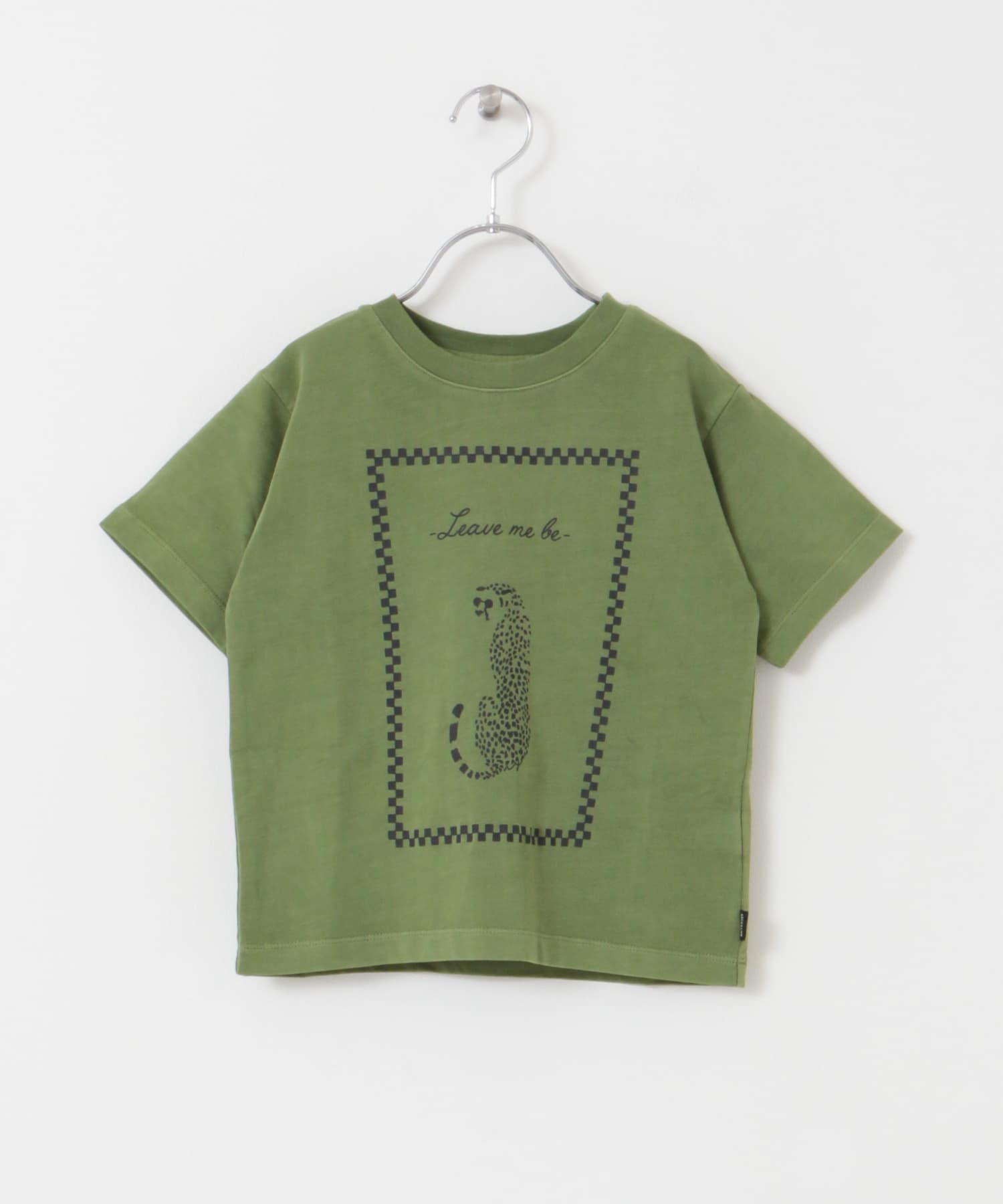 ARCH&LINE　ORGANIC GD COTTON CHEETAH T-SHIRTS 57 GREEN S