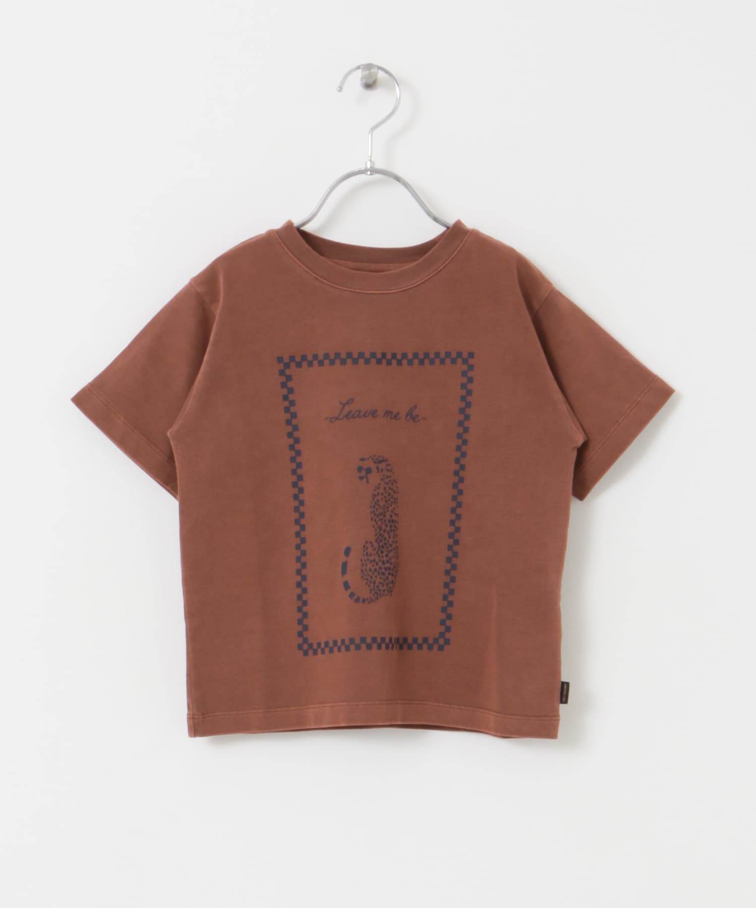 ARCH&LINE　ORGANIC GD COTTON CHEETAH T-SHIRTS 47 D.RED S