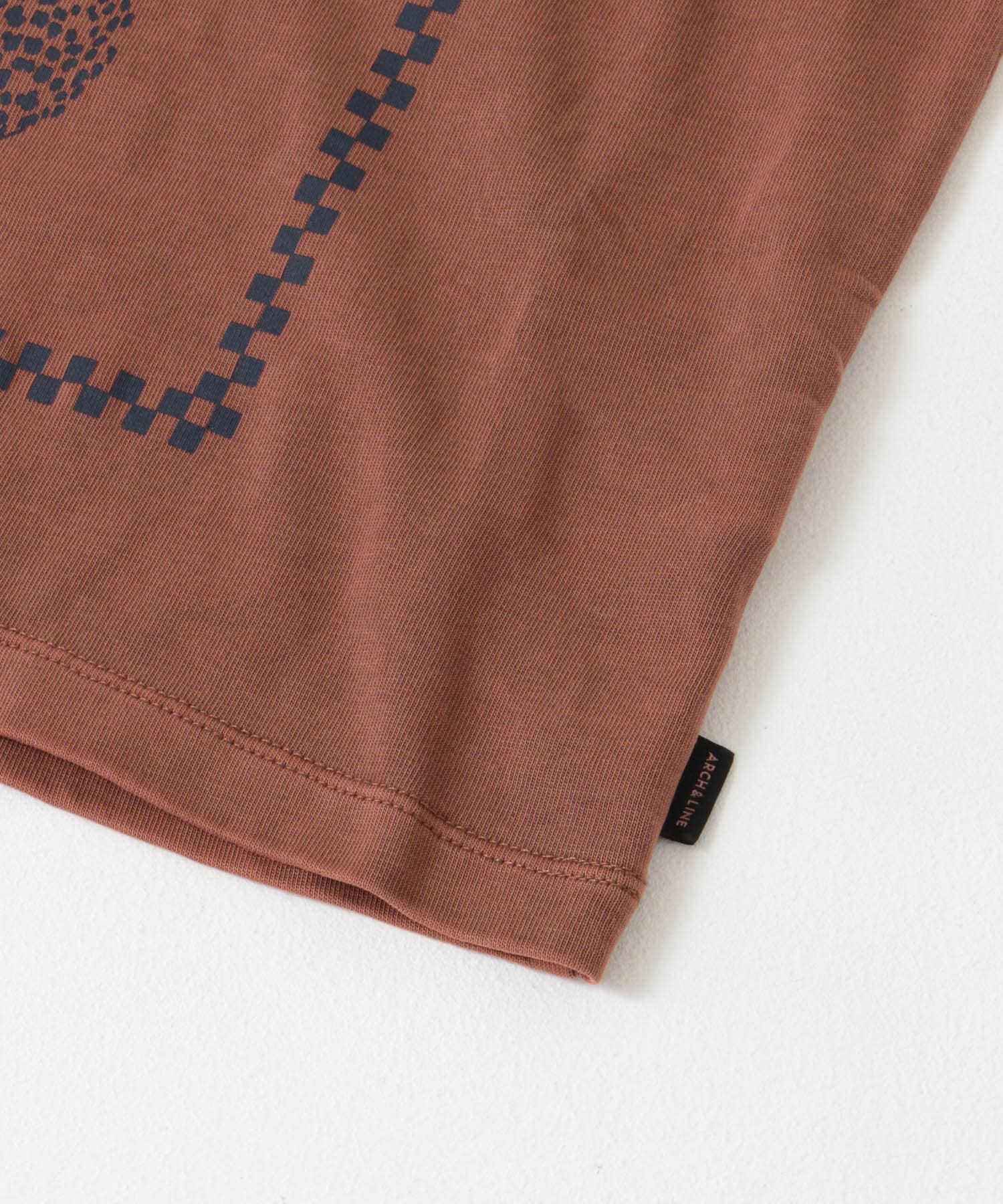 ARCH&LINE　ORGANIC GD COTTON CHEETAH T-SHIRTS 47 D.RED S