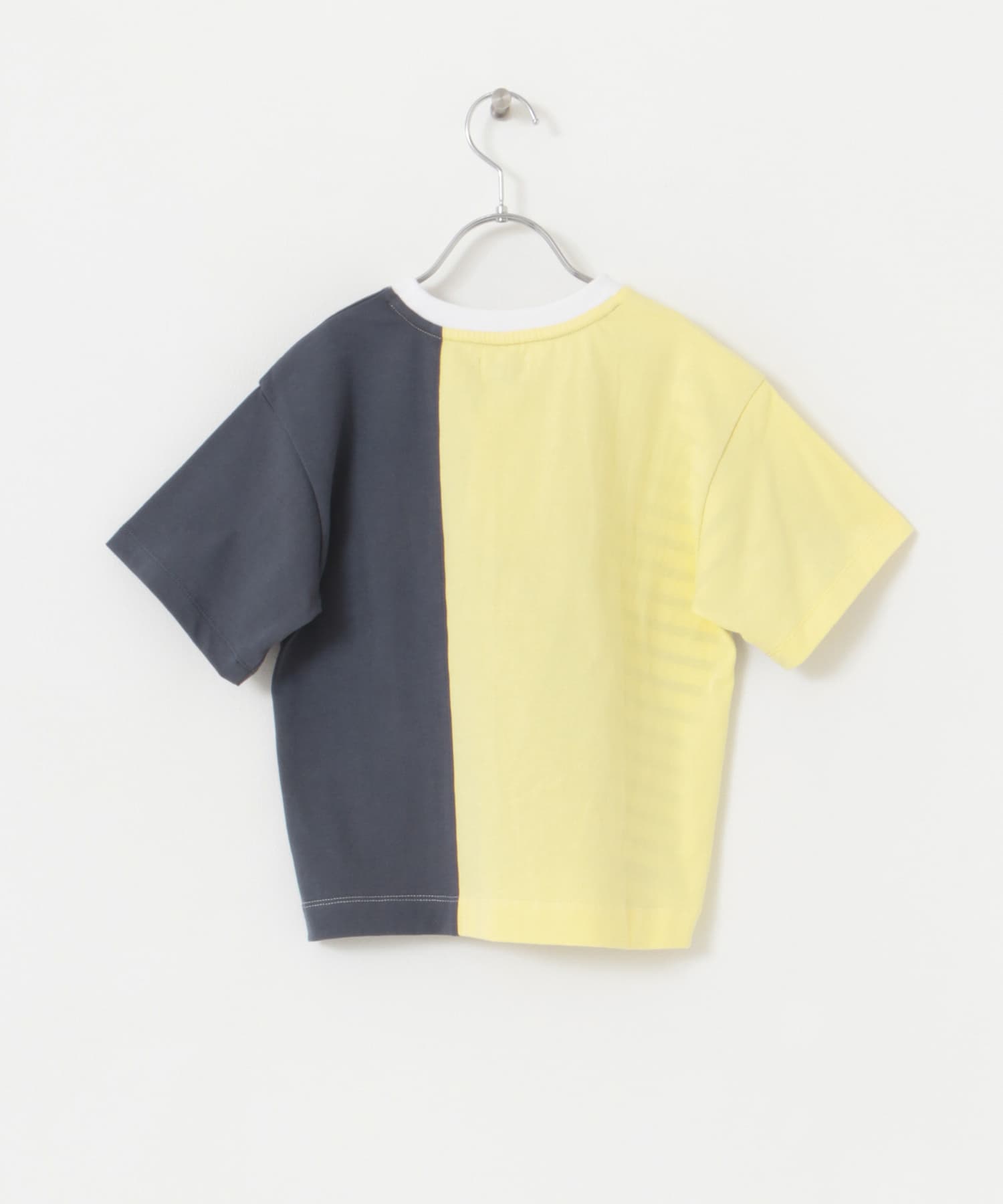 ARCH&LINE　ORGANIC COTTON PATCHWORK T-SHIRTS 67 NAVYmix XS