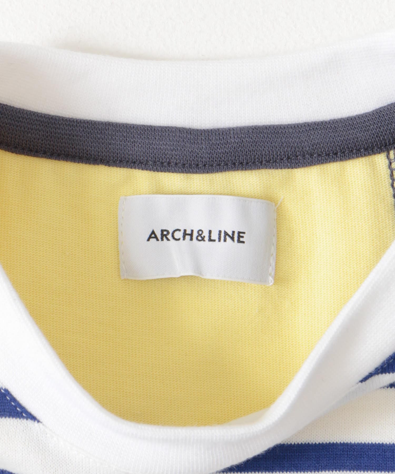 ARCH&LINE　ORGANIC COTTON PATCHWORK T-SHIRTS 67 NAVYmix XS