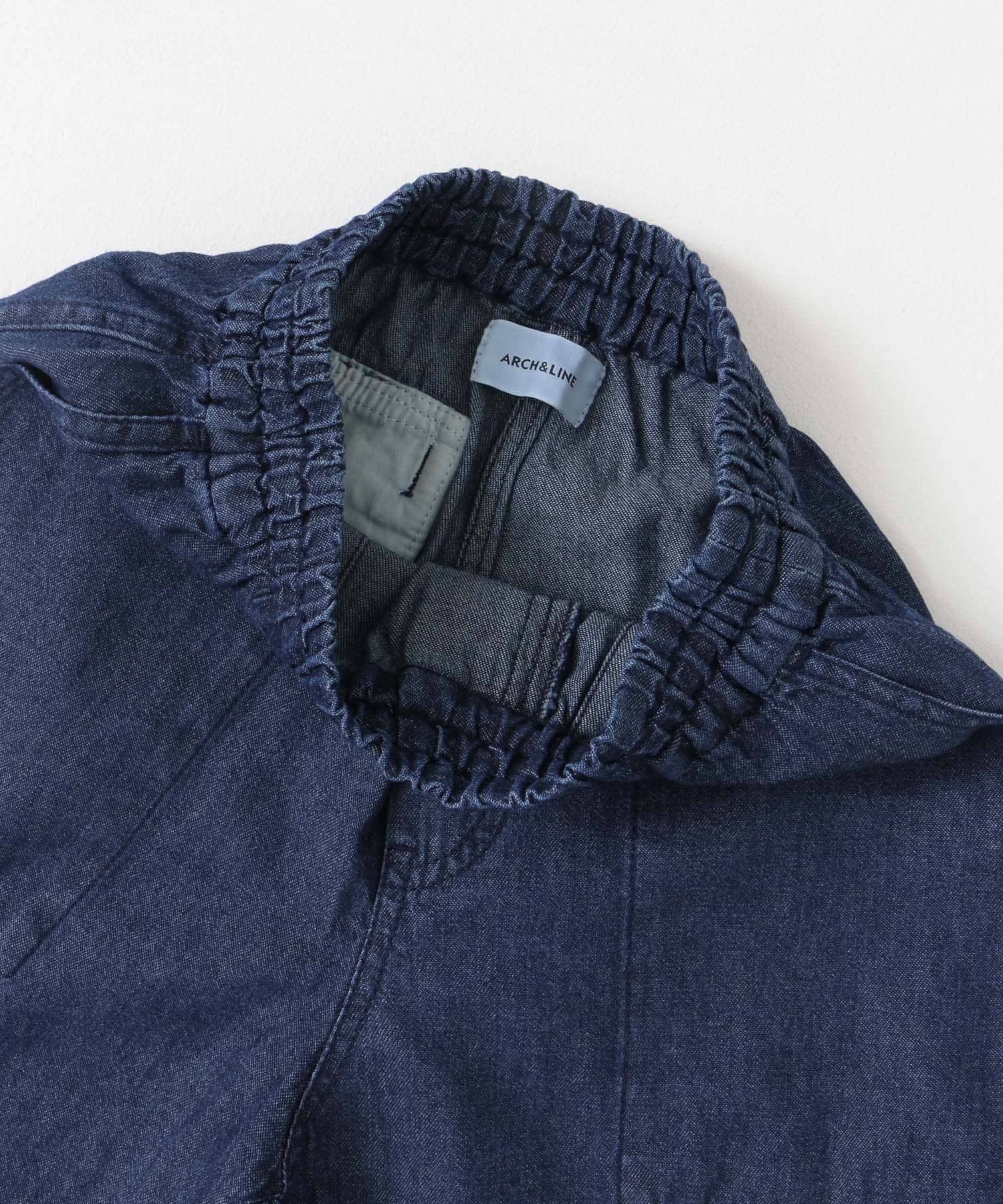 ARCH&LINE　LIGHT DENIM SHORTS 65 INDIGO XS