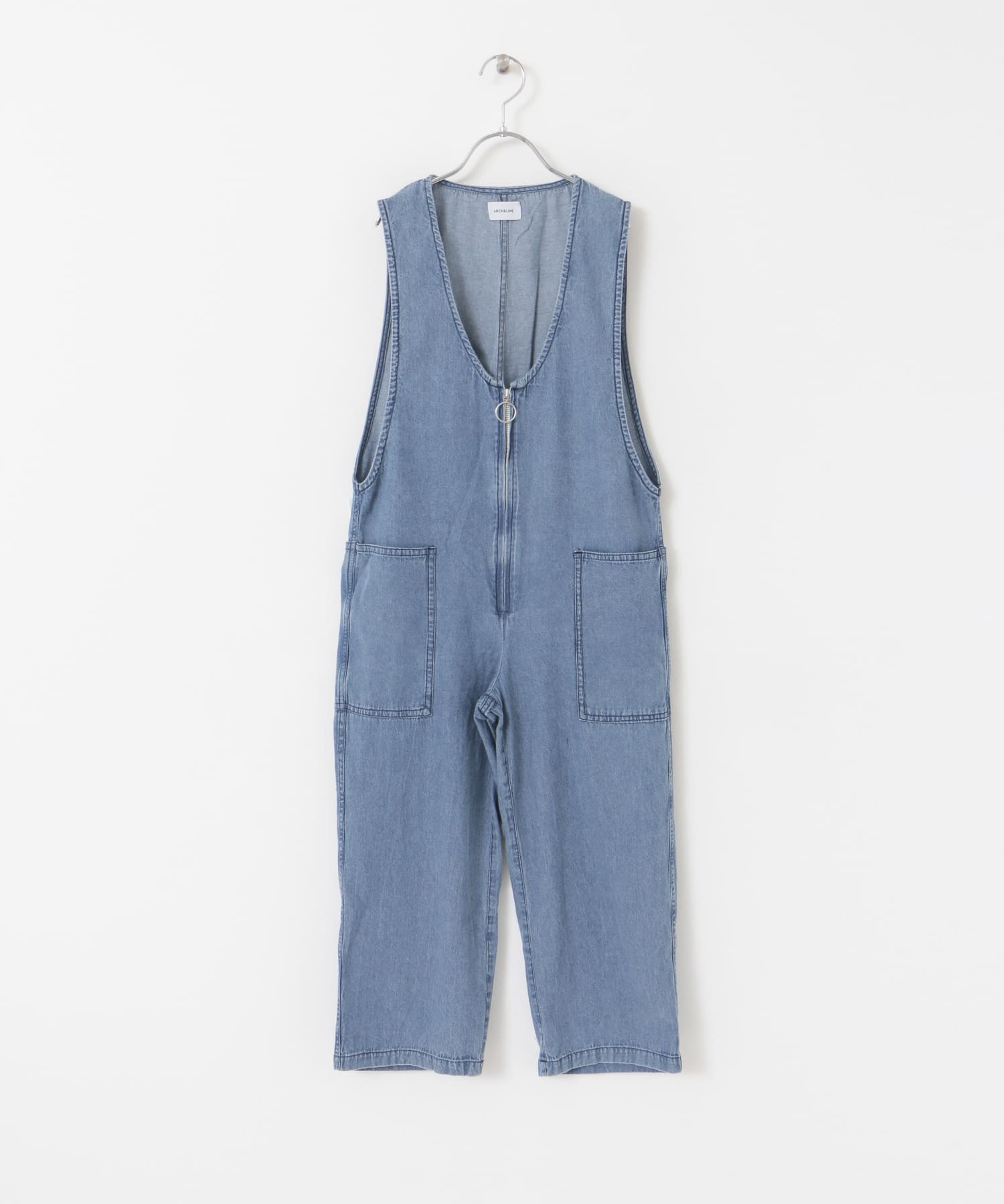 ARCH&LINE　LIGHT DENIM SALOPETTE 63L.INDIGO M