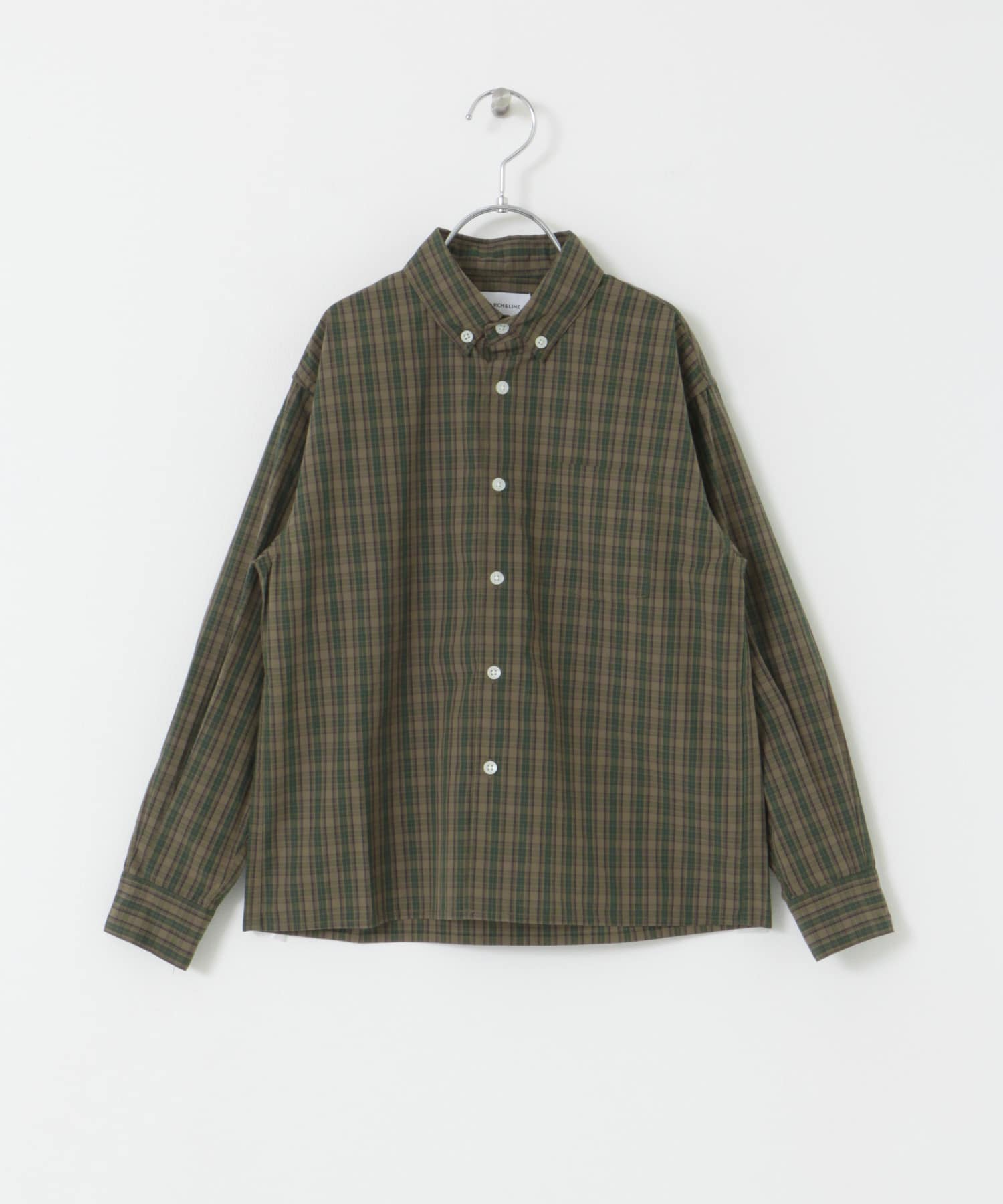 ARCH&LINE　COTTON CHECK BUTTON DOWN SHIRTS