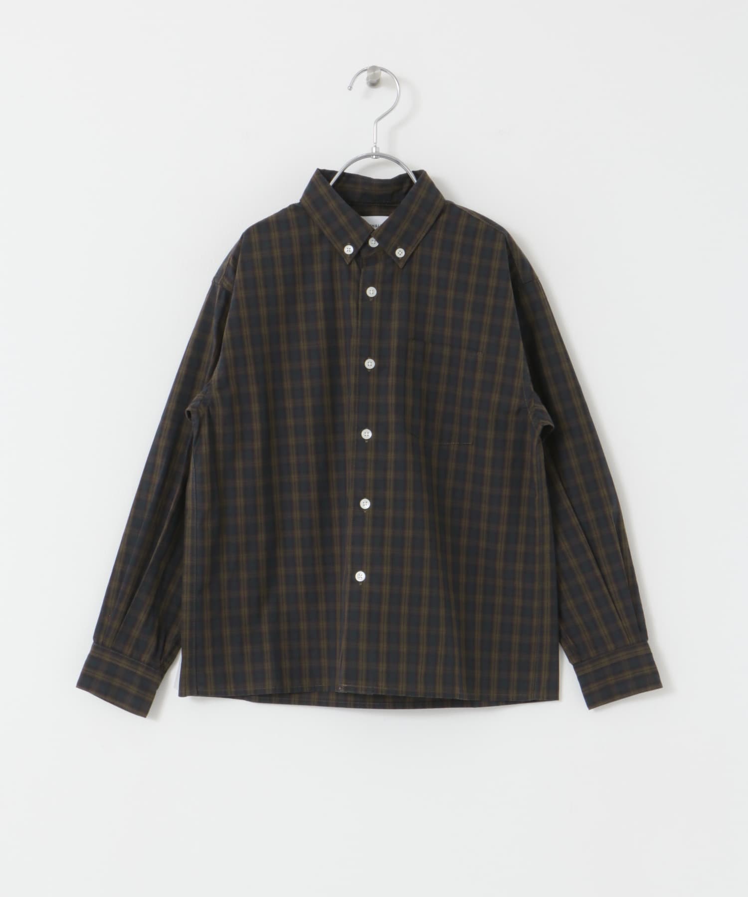 ARCH&LINE　COTTON CHECK BUTTON DOWN SHIRTS