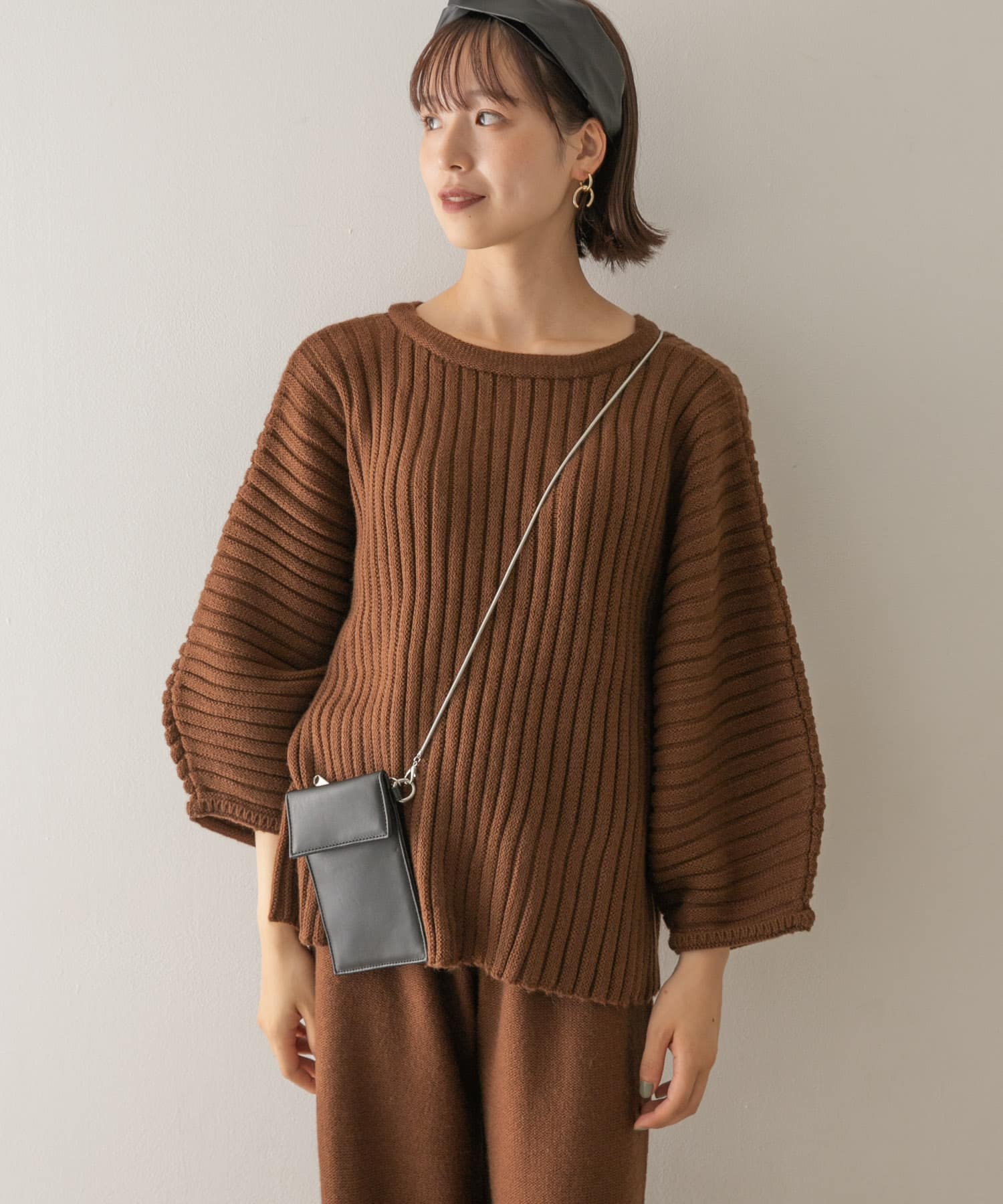 Audrey and John Wad　2WAYネックロングプルオーバー