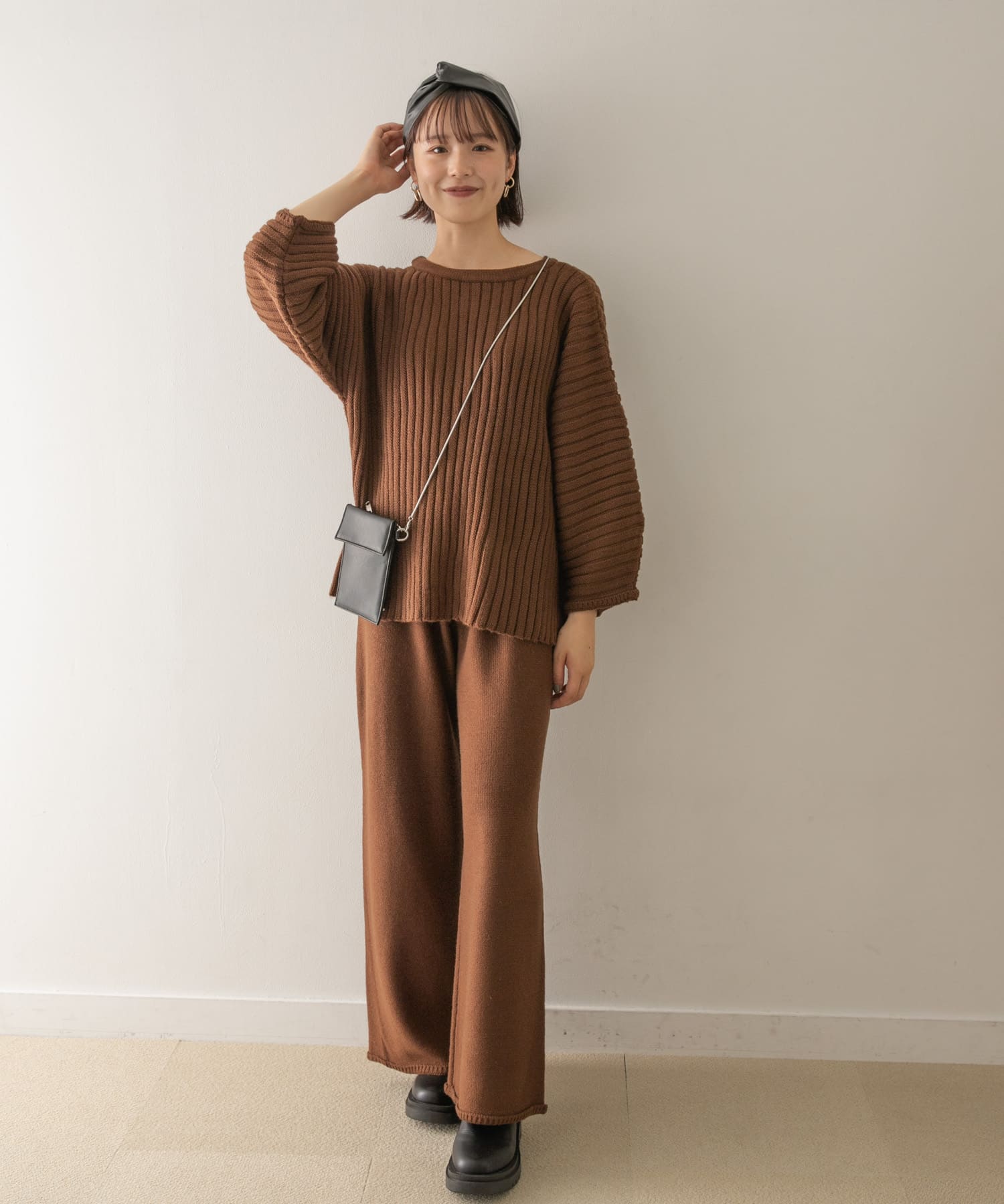 Audrey and John Wad　2WAYネックロングプルオーバー d.cml FREE