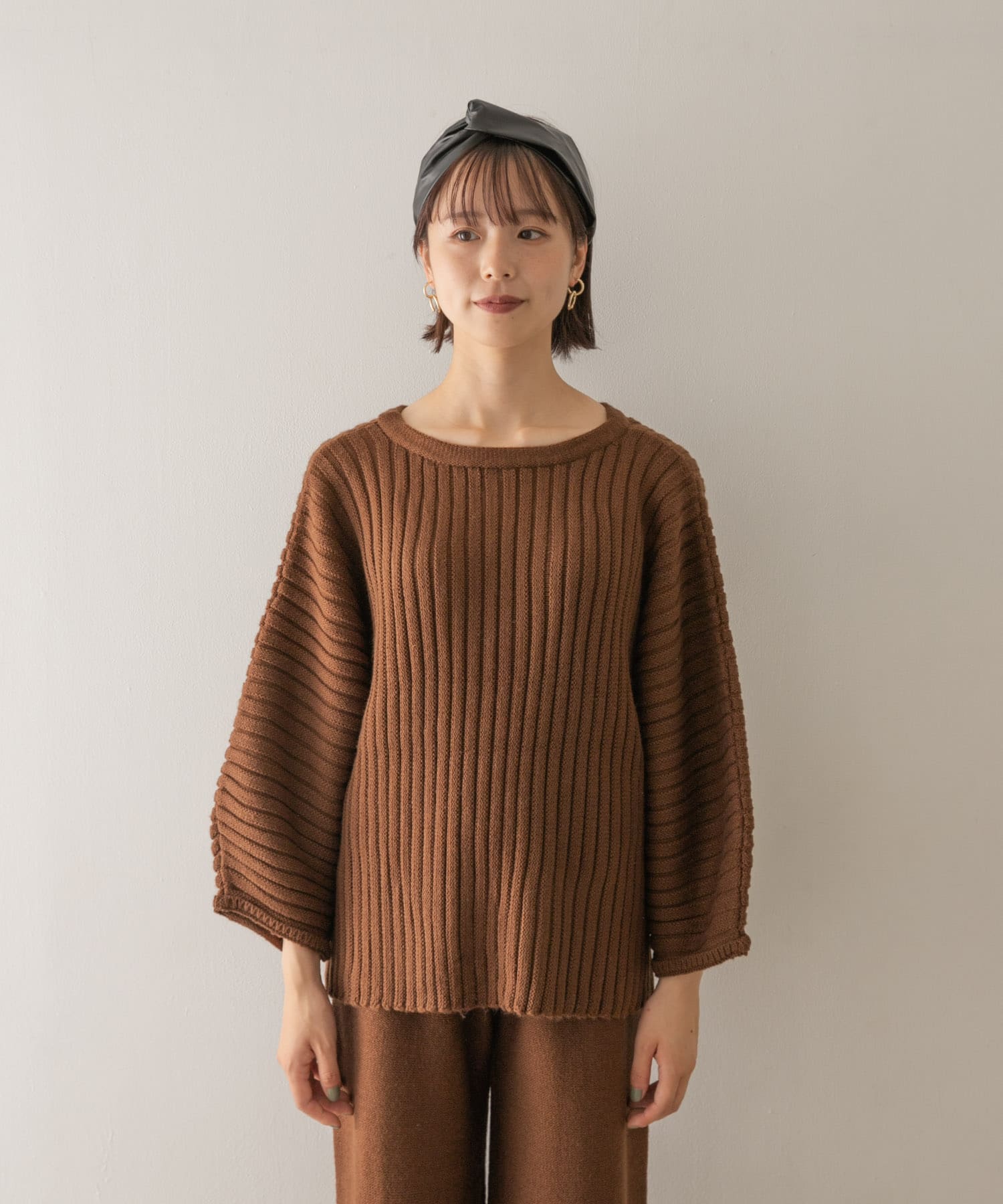 Audrey and John Wad　2WAYネックロングプルオーバー d.cml FREE