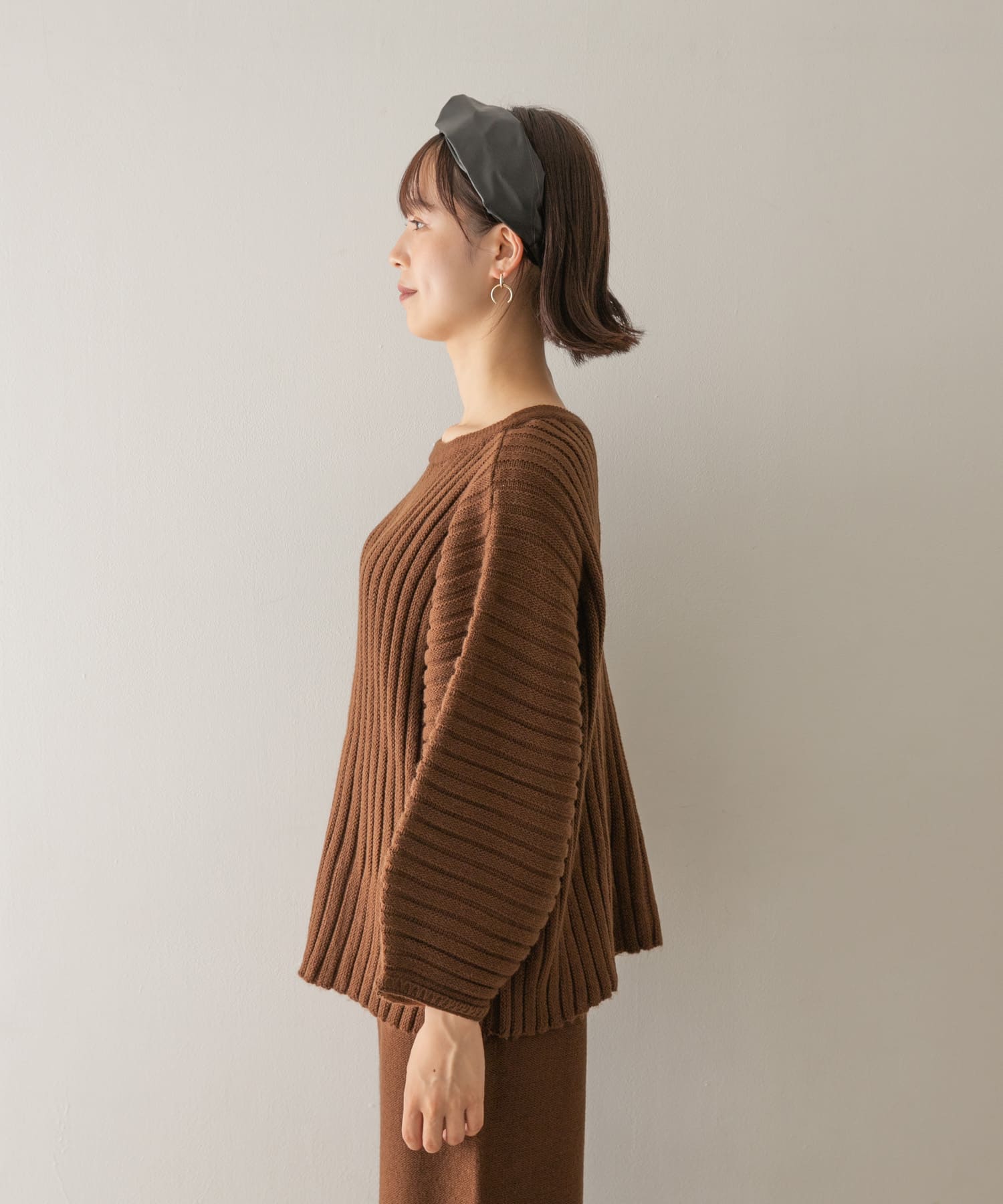 Audrey and John Wad　2WAYネックロングプルオーバー d.cml FREE