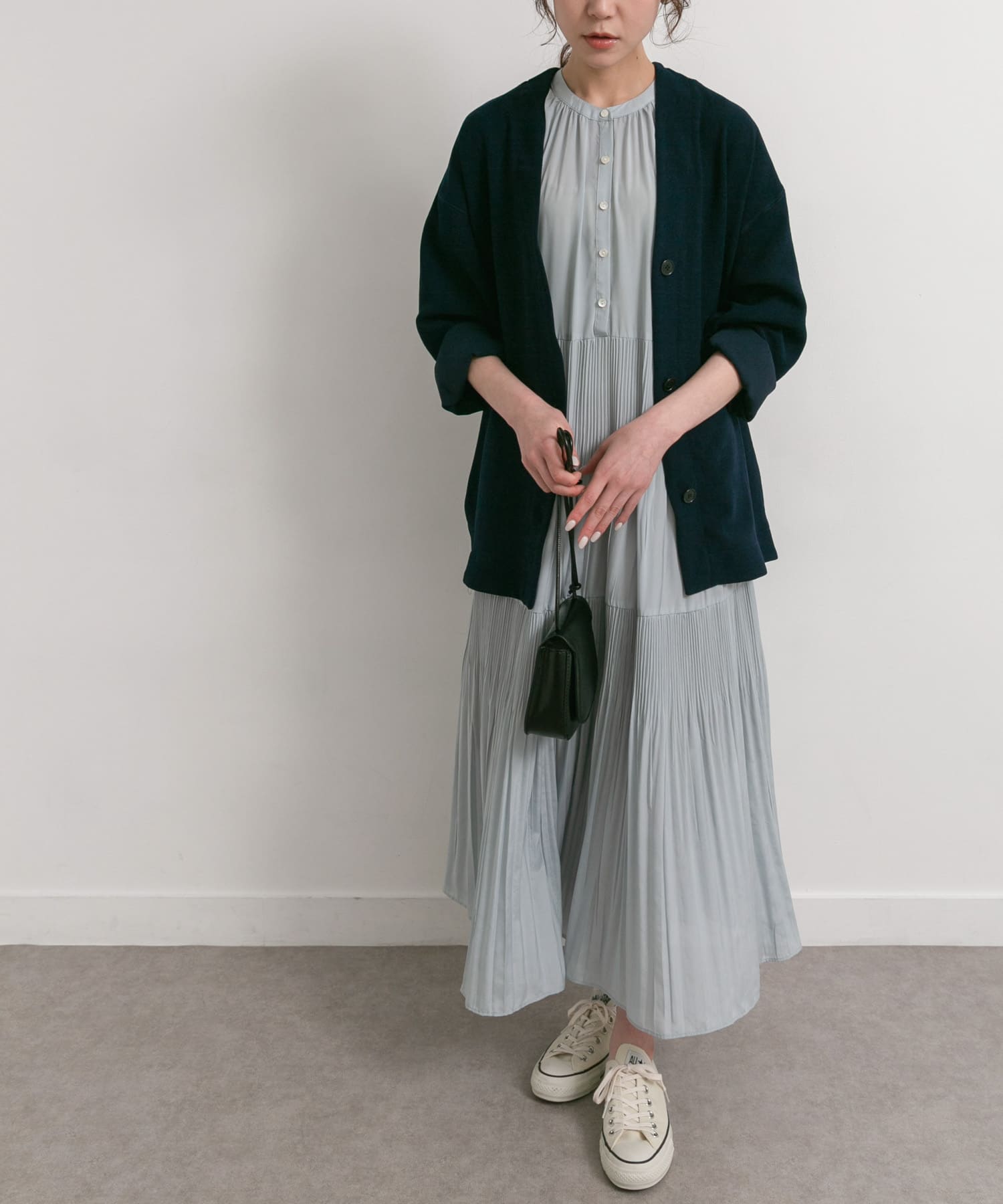 Audrey and John Wad　N/C Long-Sleeve ティアードワンピース