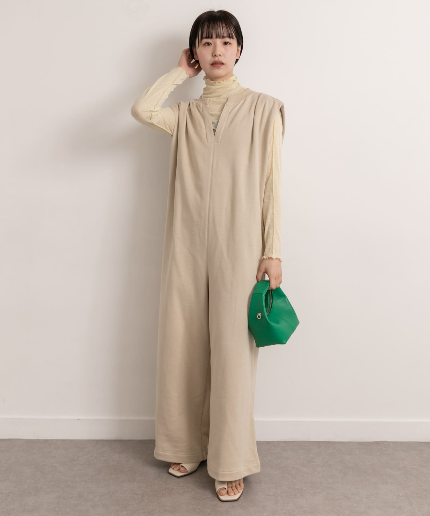 Audrey and John Wad　キーネックノースリーブサロペット l.bge FREE