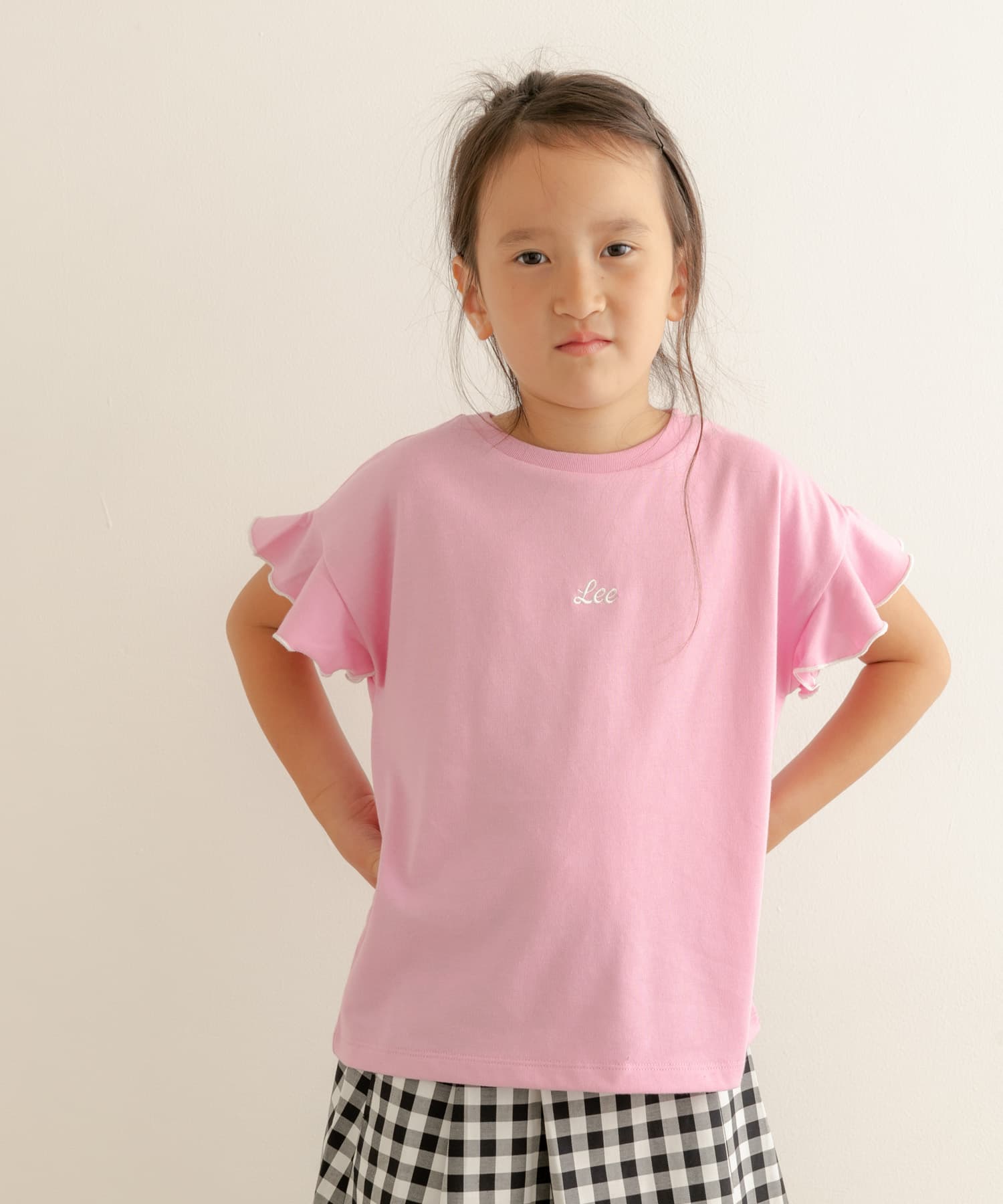 LEE KIDS　FRILL SLEEVE T-SHIRTS
