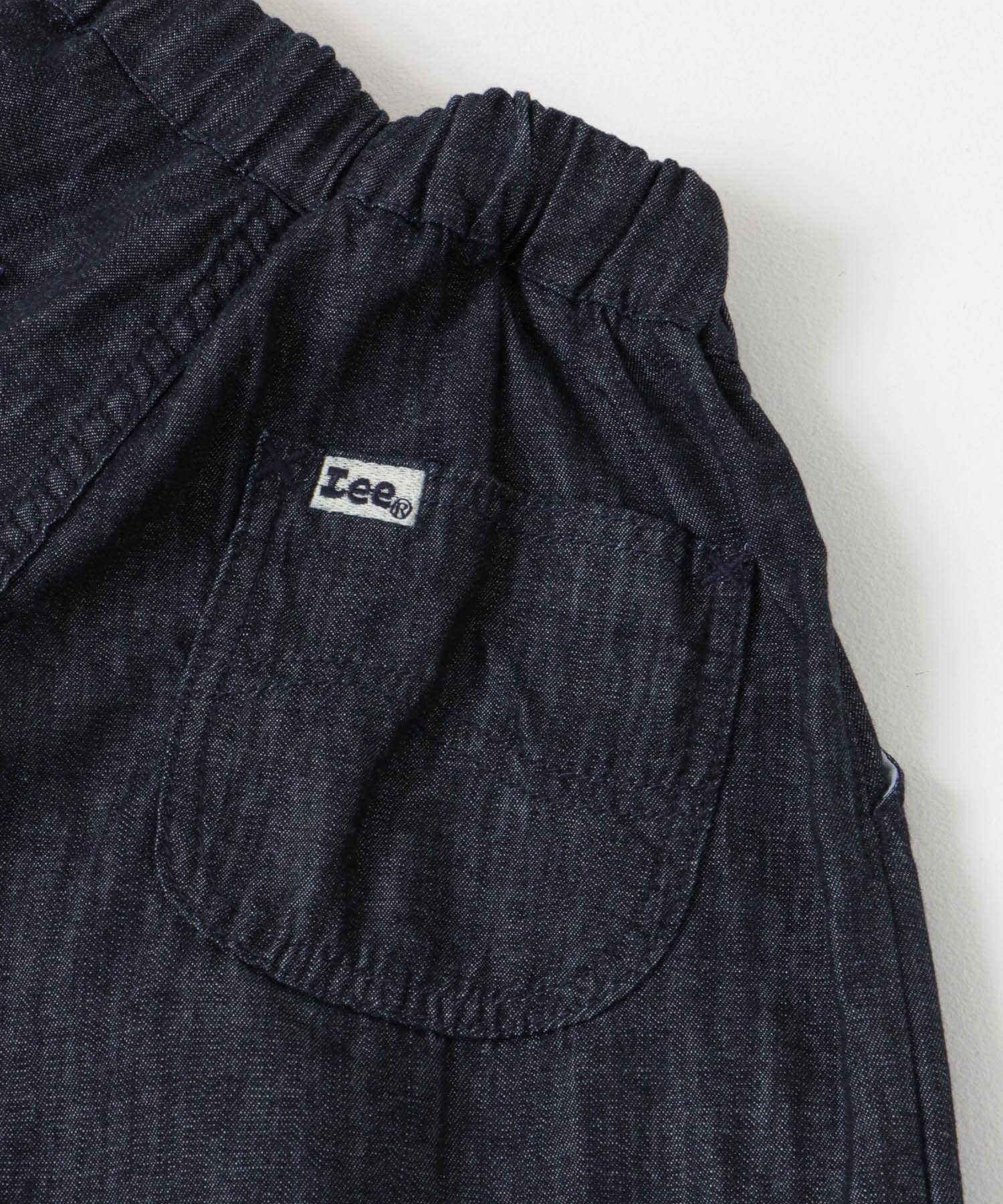 LEE KIDS　FRILL WIDE PANTS RINSE 100