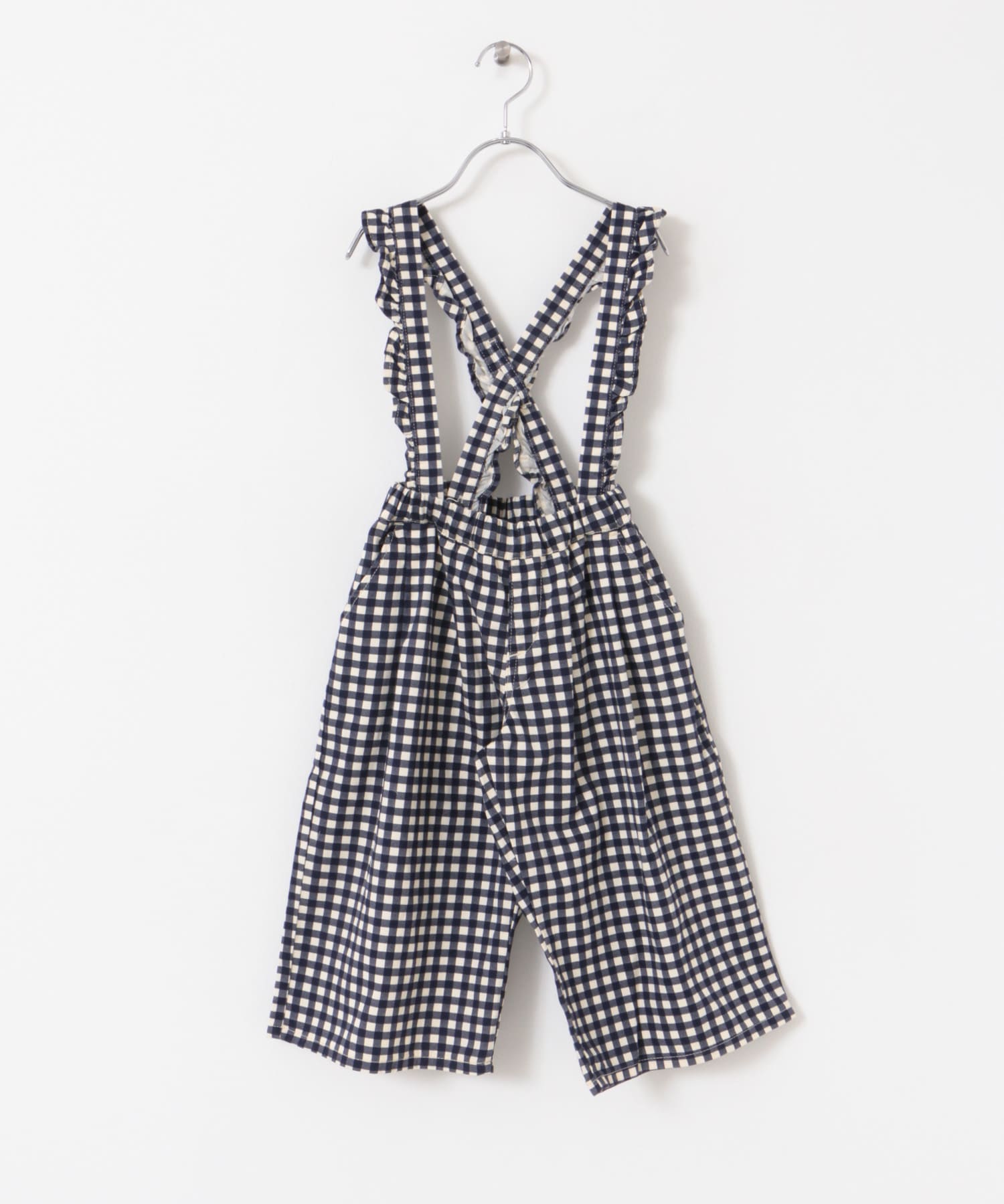 LEE KIDS　FRILL WIDE PANTS CHECK 100
