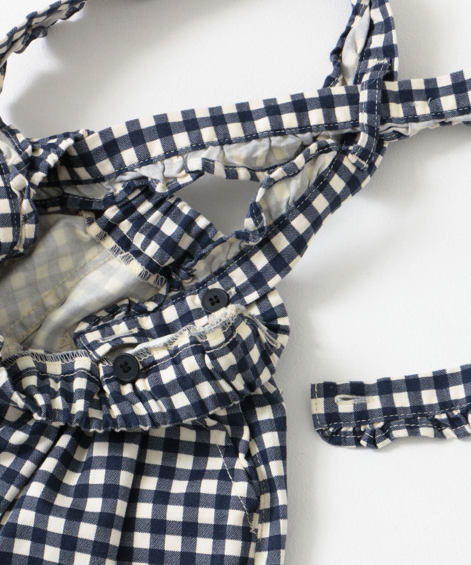 LEE KIDS　FRILL WIDE PANTS CHECK 100