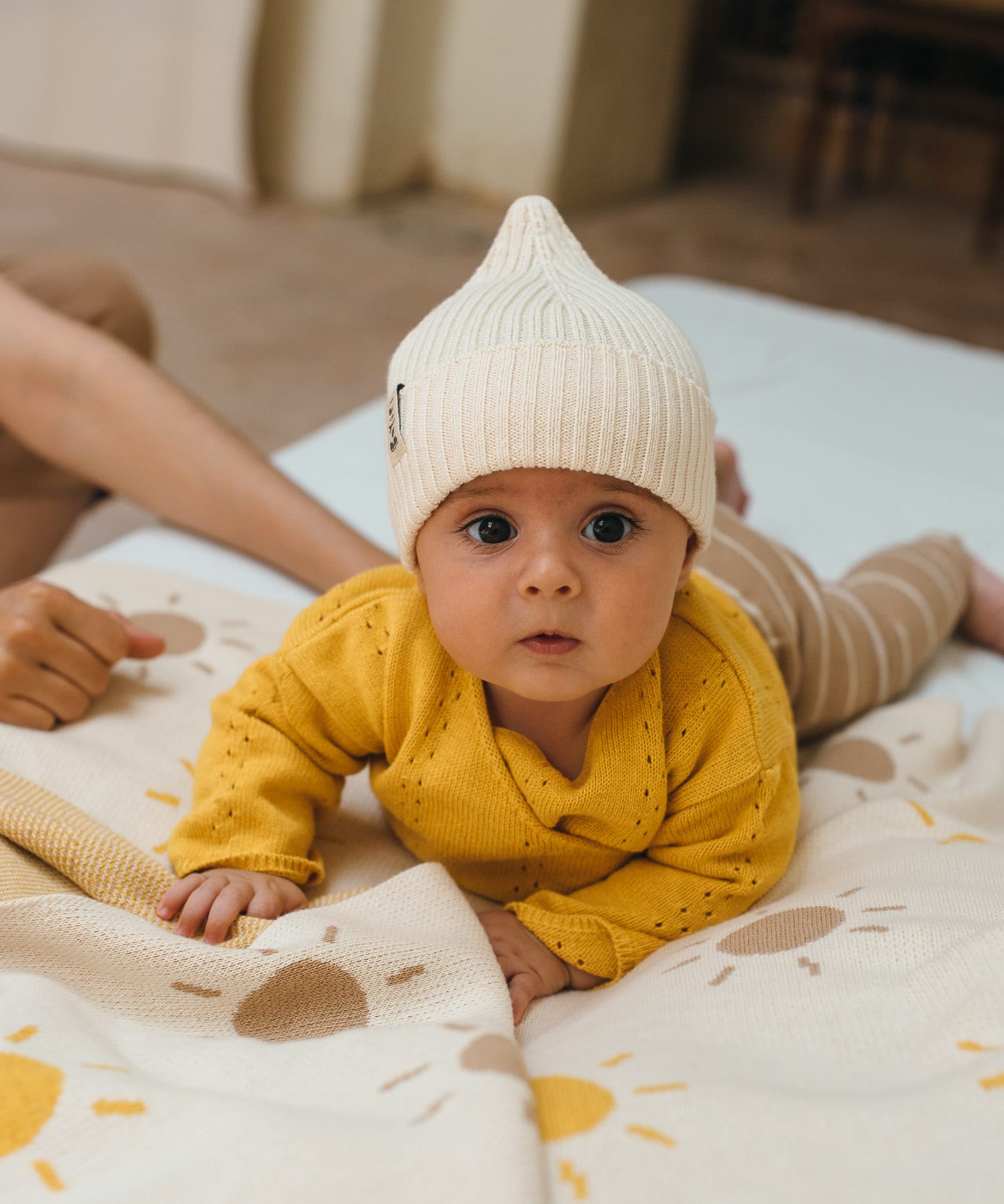 BaYiRi　Lightwgt MOUNTAIN BEANIE MILK 0-6m