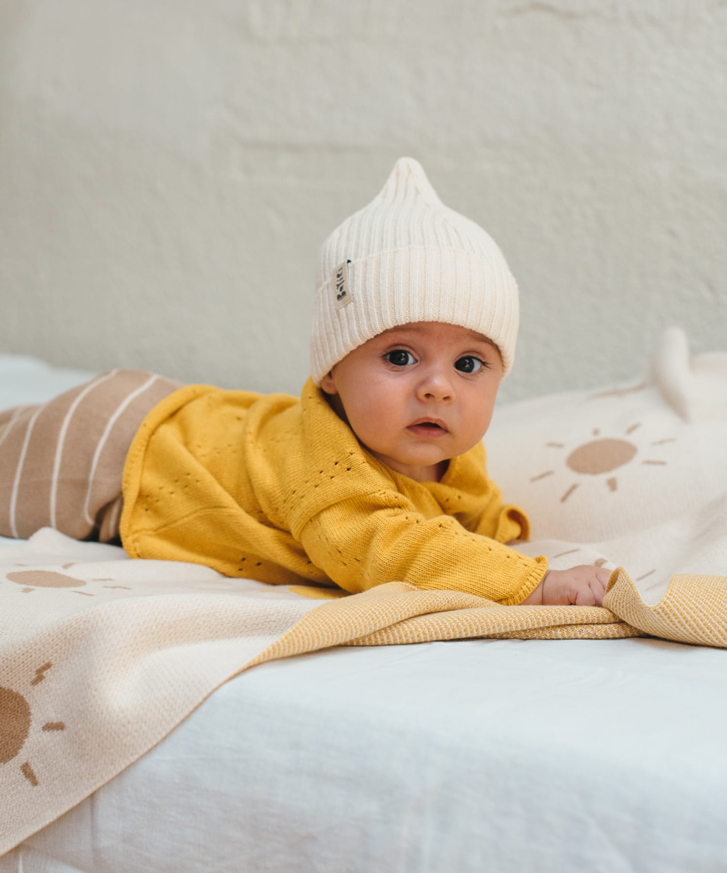 BaYiRi　Lightwgt MOUNTAIN BEANIE MILK 0-6m