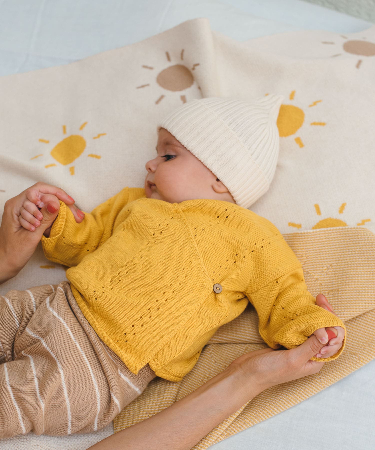 BaYiRi　Lightwgt MOUNTAIN BEANIE MILK 0-6m