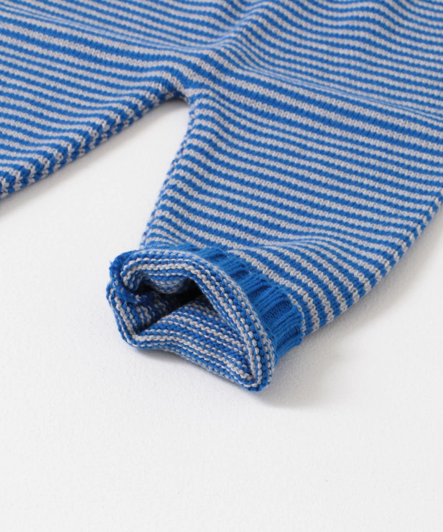 BaYiRi　SNAIL STRIPE PANTS BLUExGRAY 18M