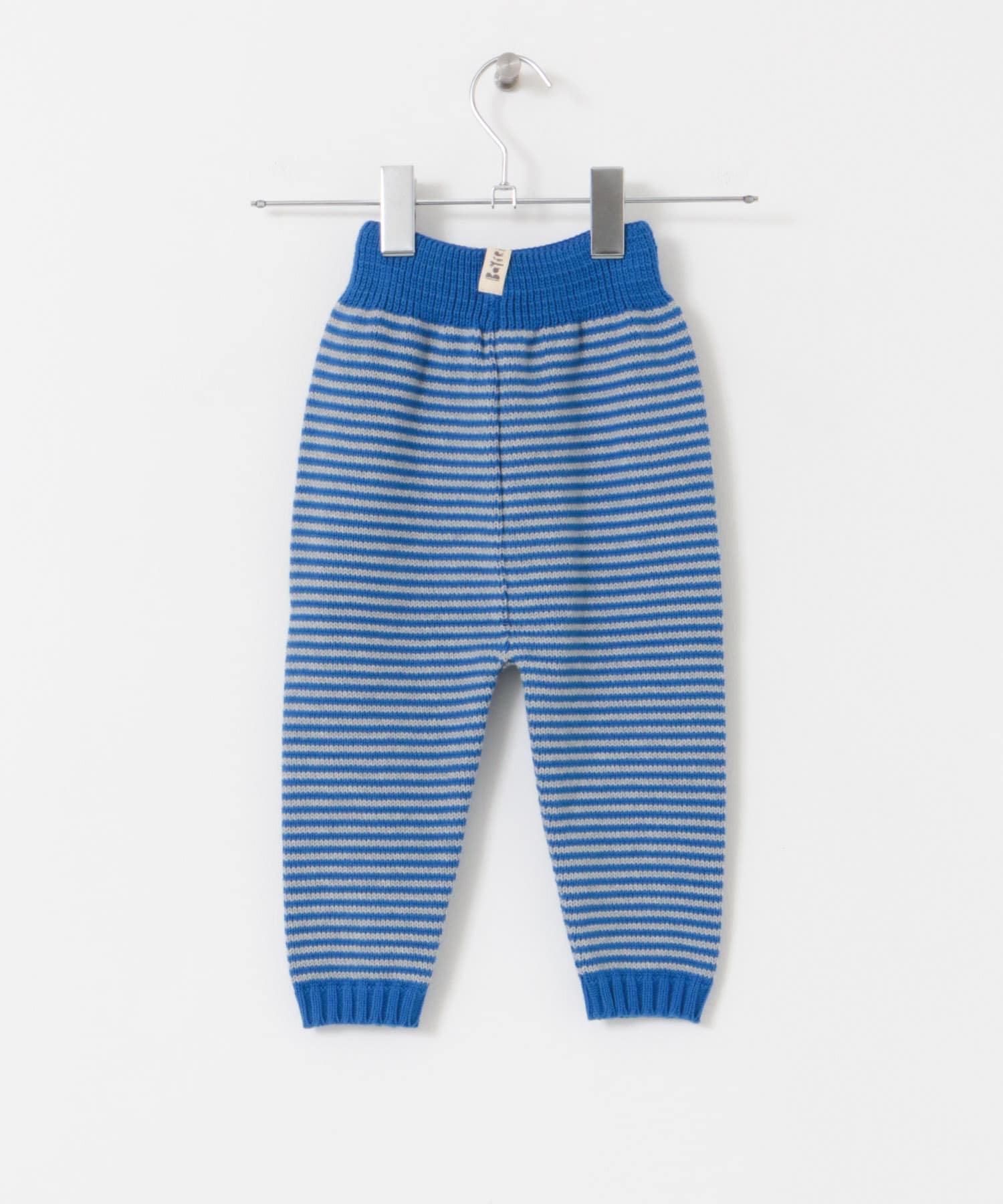 BaYiRi　SNAIL STRIPE PANTS BLUExGRAY 18M