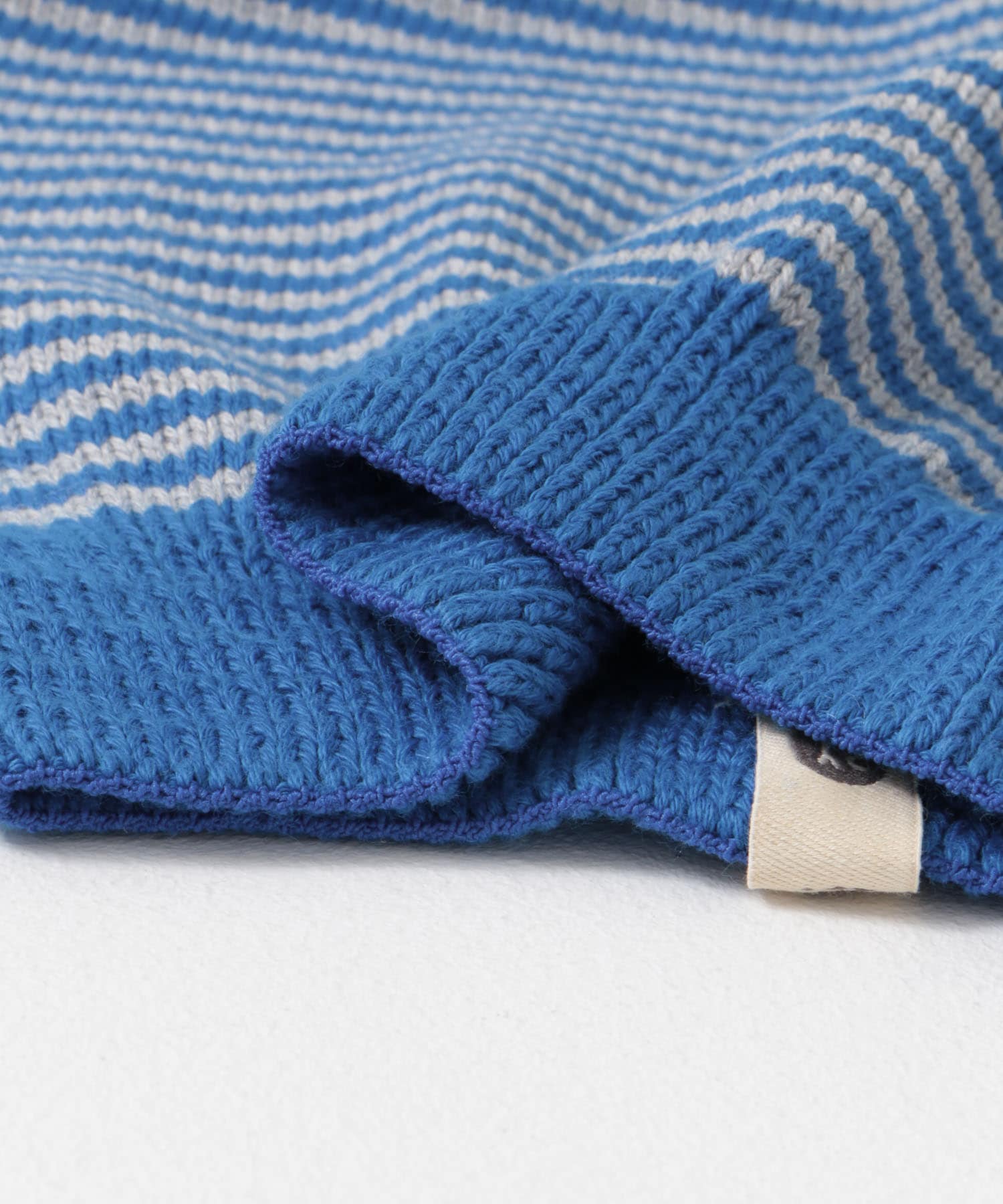 BaYiRi　SNAIL STRIPE PANTS BLUExGRAY 18M
