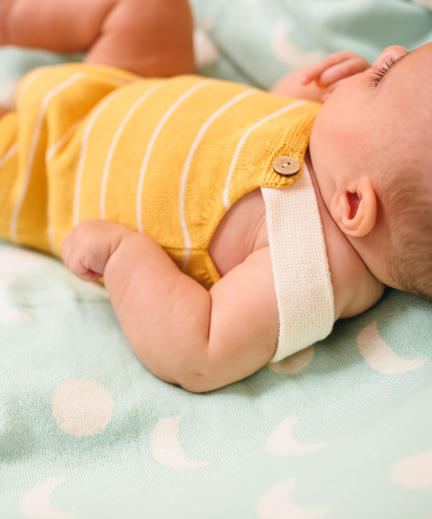 BaYiRi　SUNNY STRIPED ROMPER SUNNY YEL 6M