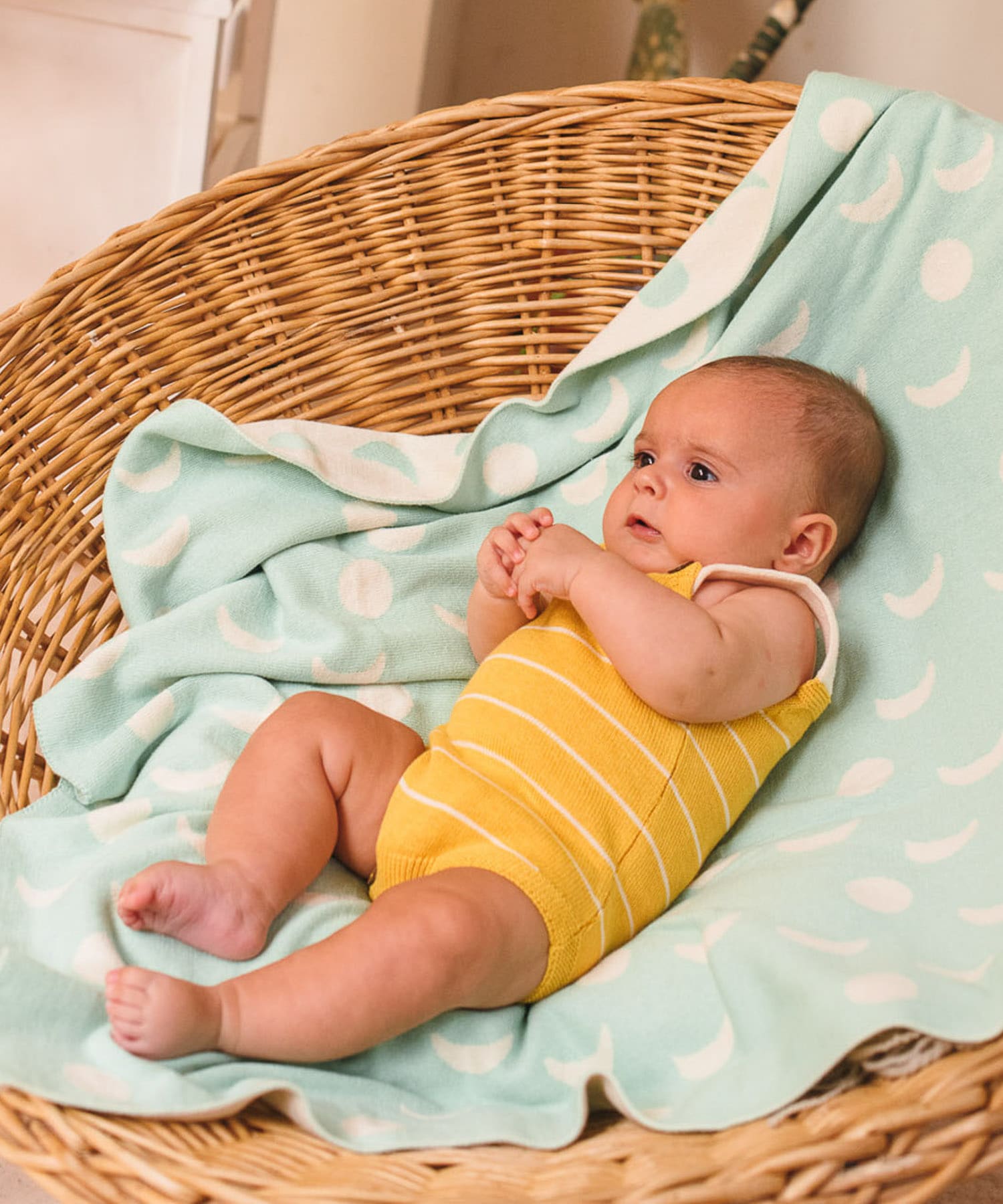 BaYiRi　SUNNY STRIPED ROMPER SUNNY YEL 6M
