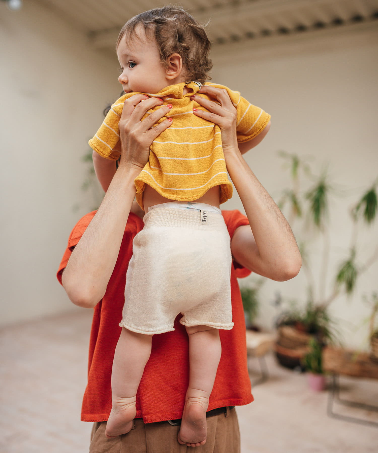 BaYiRi　SUNNY STRIPED T-SHIRTS SUNNY YEL 12M
