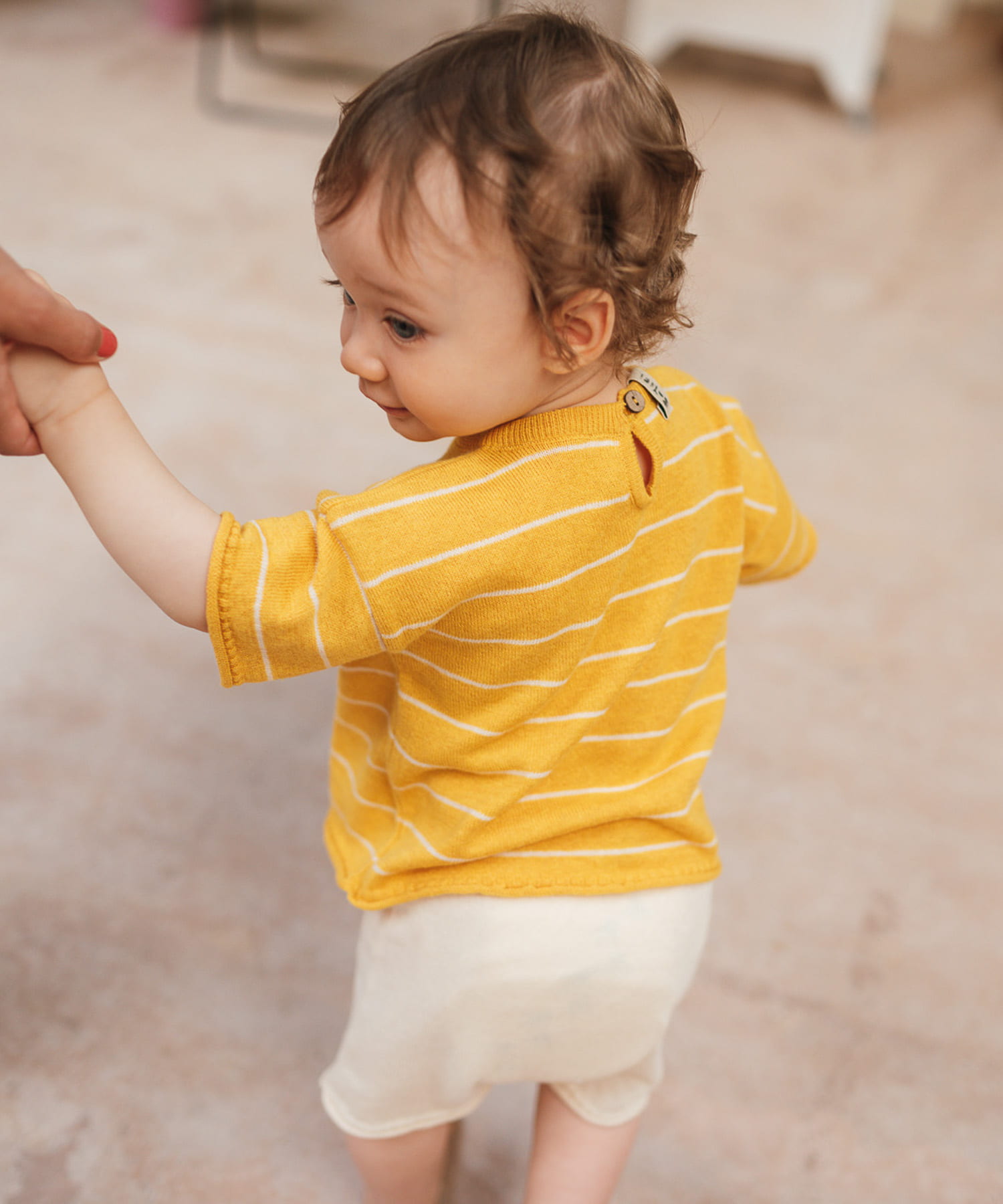 BaYiRi　SUNNY STRIPED T-SHIRTS SUNNY YEL 12M