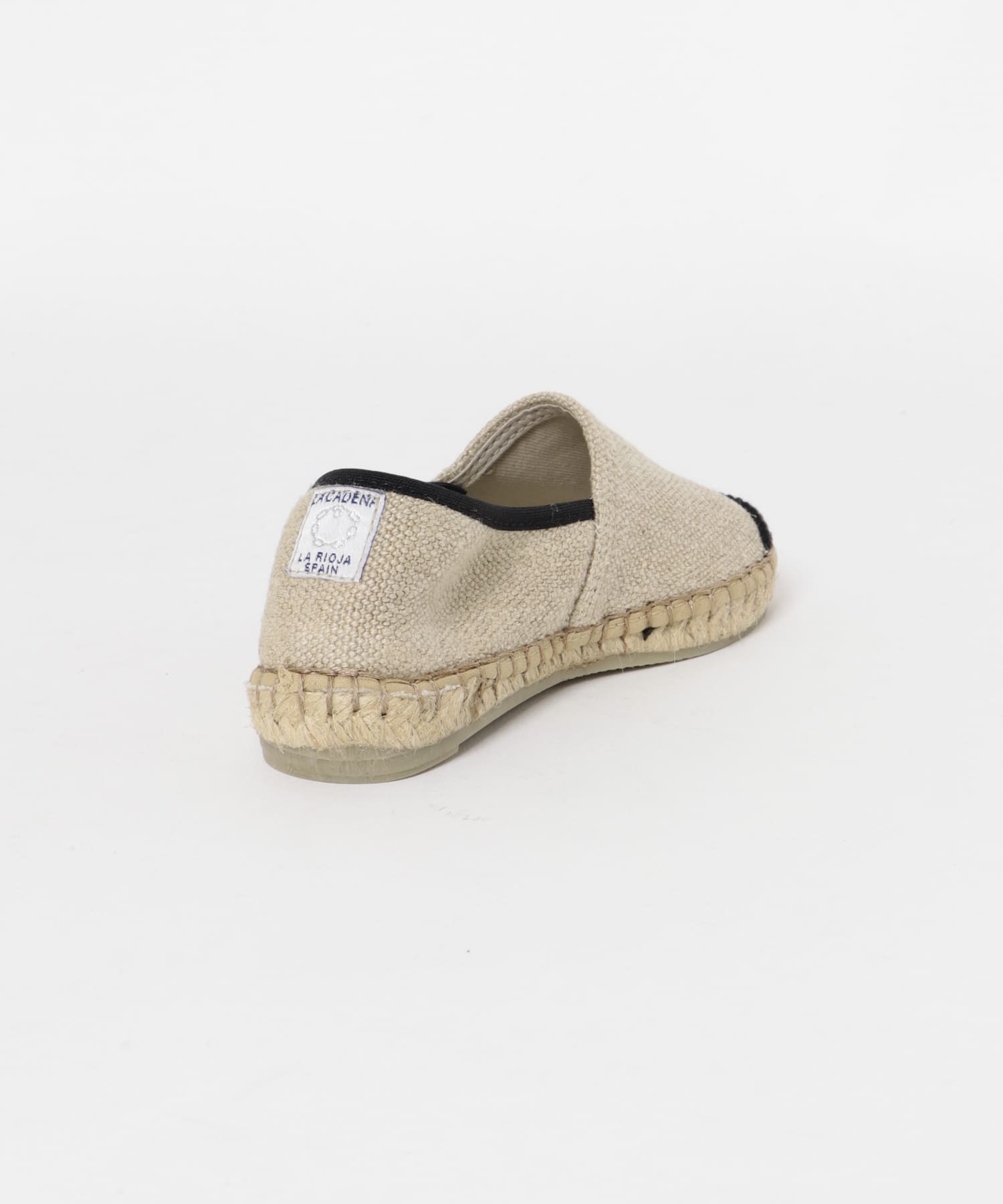 LA CADENA　LINEN SLIP ON ESPADRILLES NATURAL 25