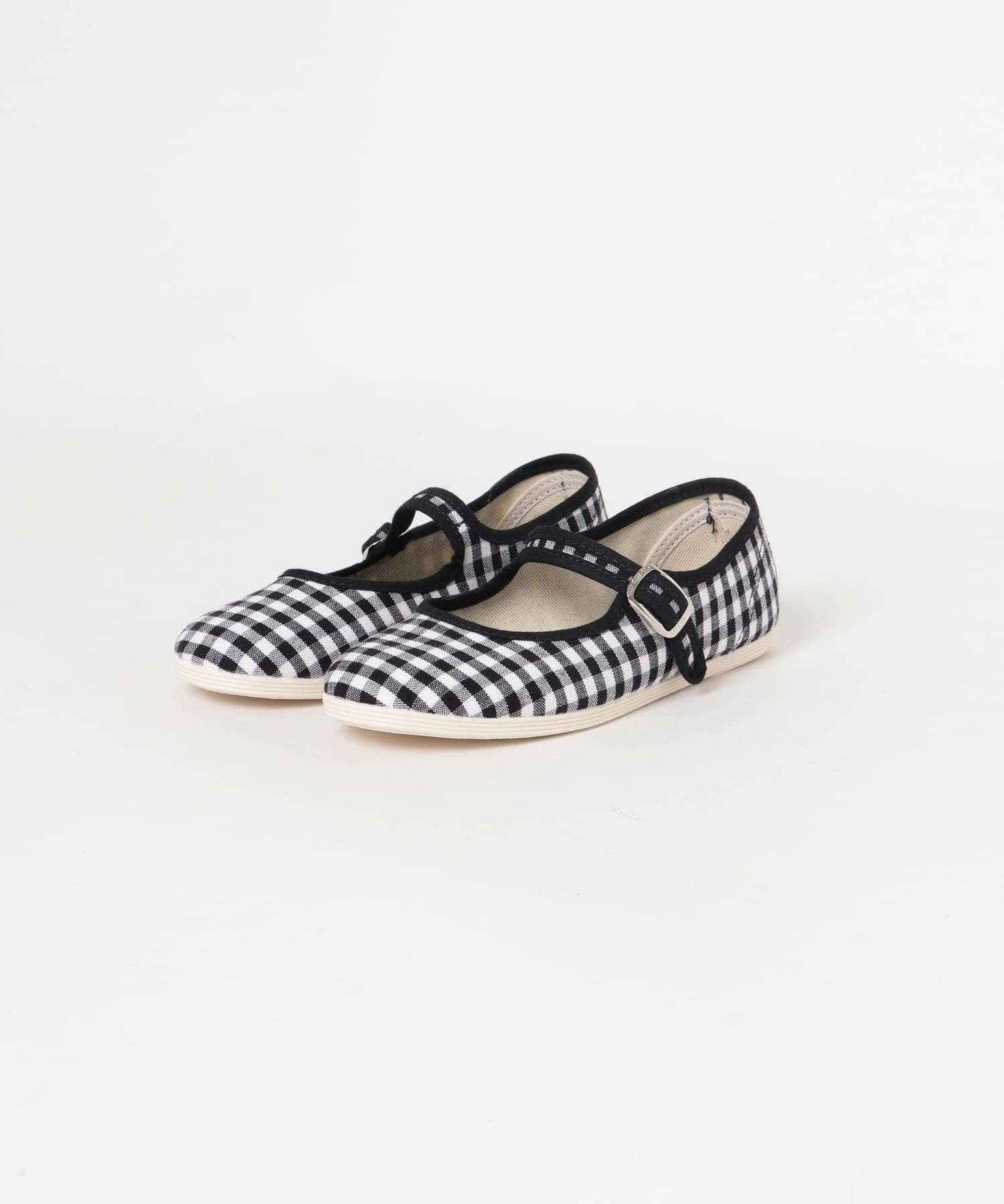 LA CADENA　MERCEDES GINGHAM ONESTRAP GINGHAM BK 20