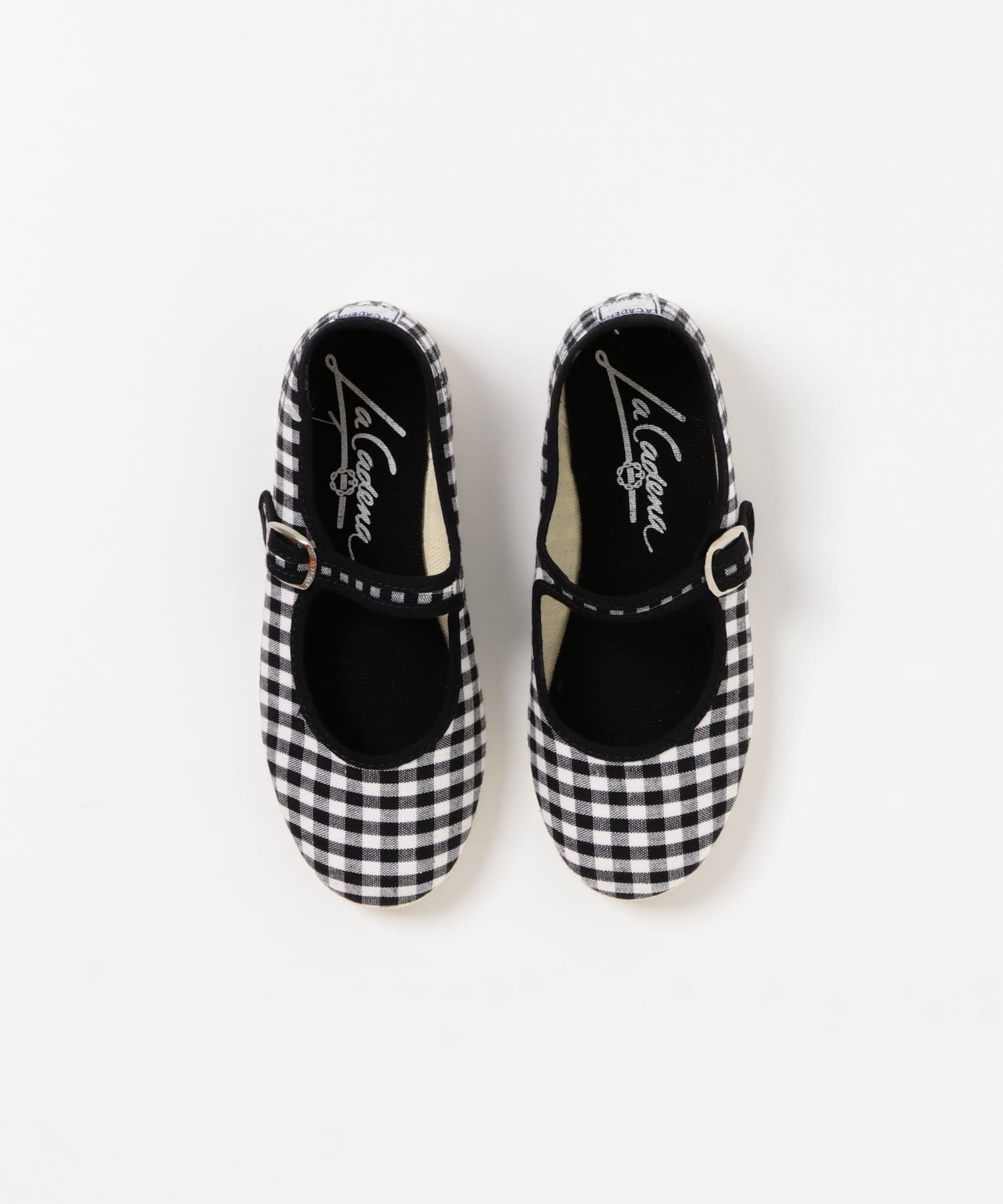 LA CADENA　MERCEDES GINGHAM ONESTRAP GINGHAM BK 20