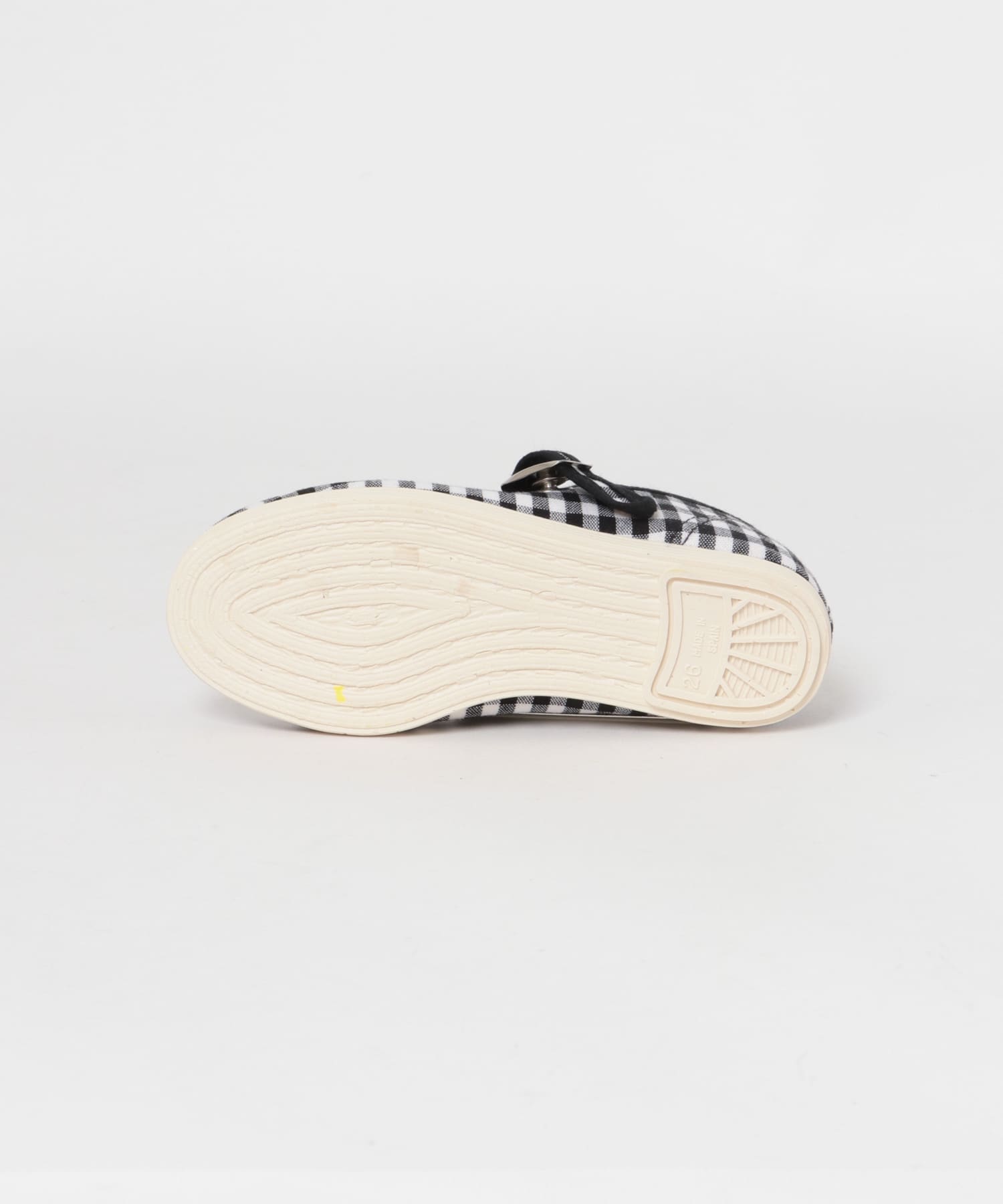 LA CADENA　MERCEDES GINGHAM ONESTRAP GINGHAM BK 20