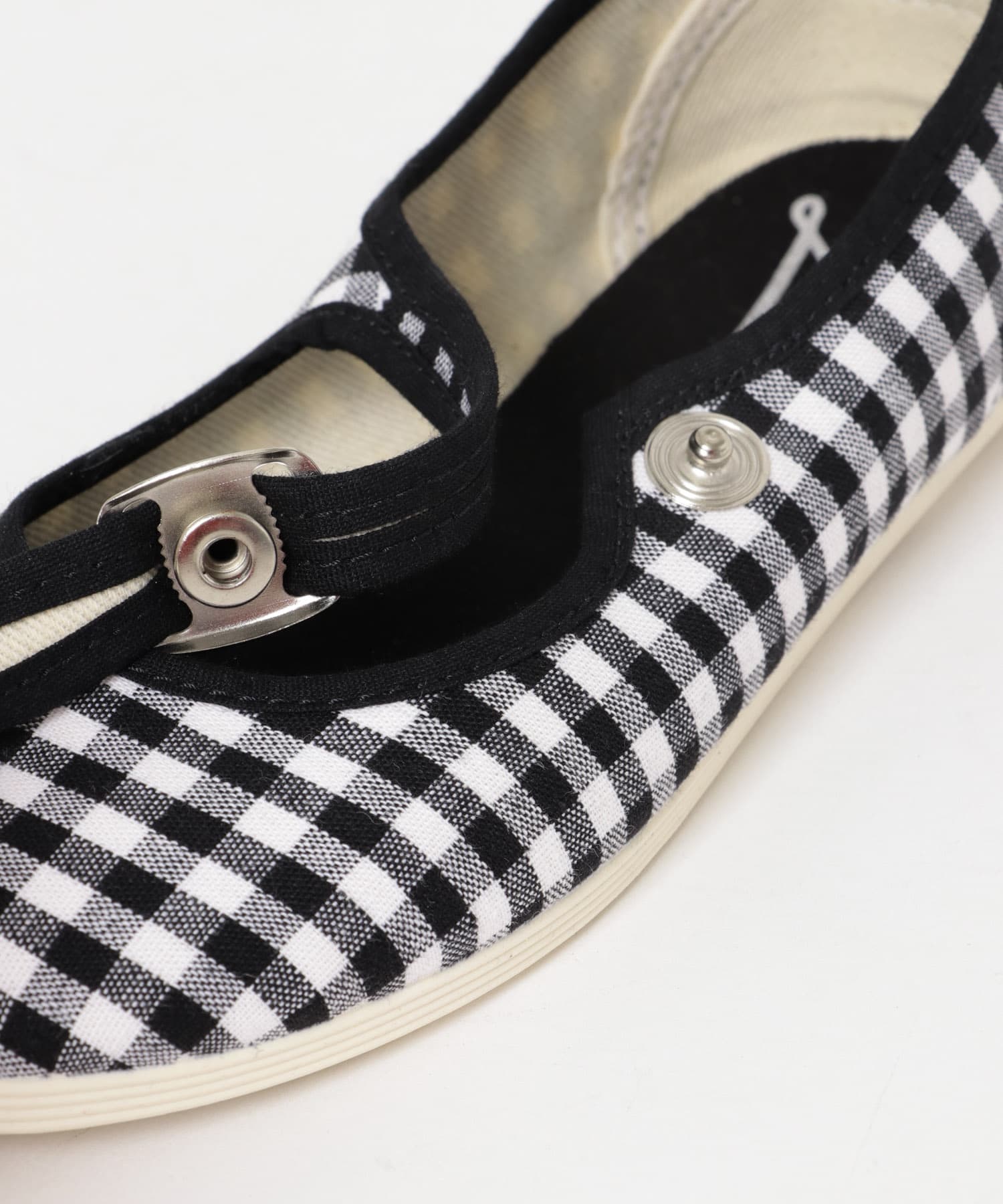 LA CADENA　MERCEDES GINGHAM ONESTRAP GINGHAM BK 20