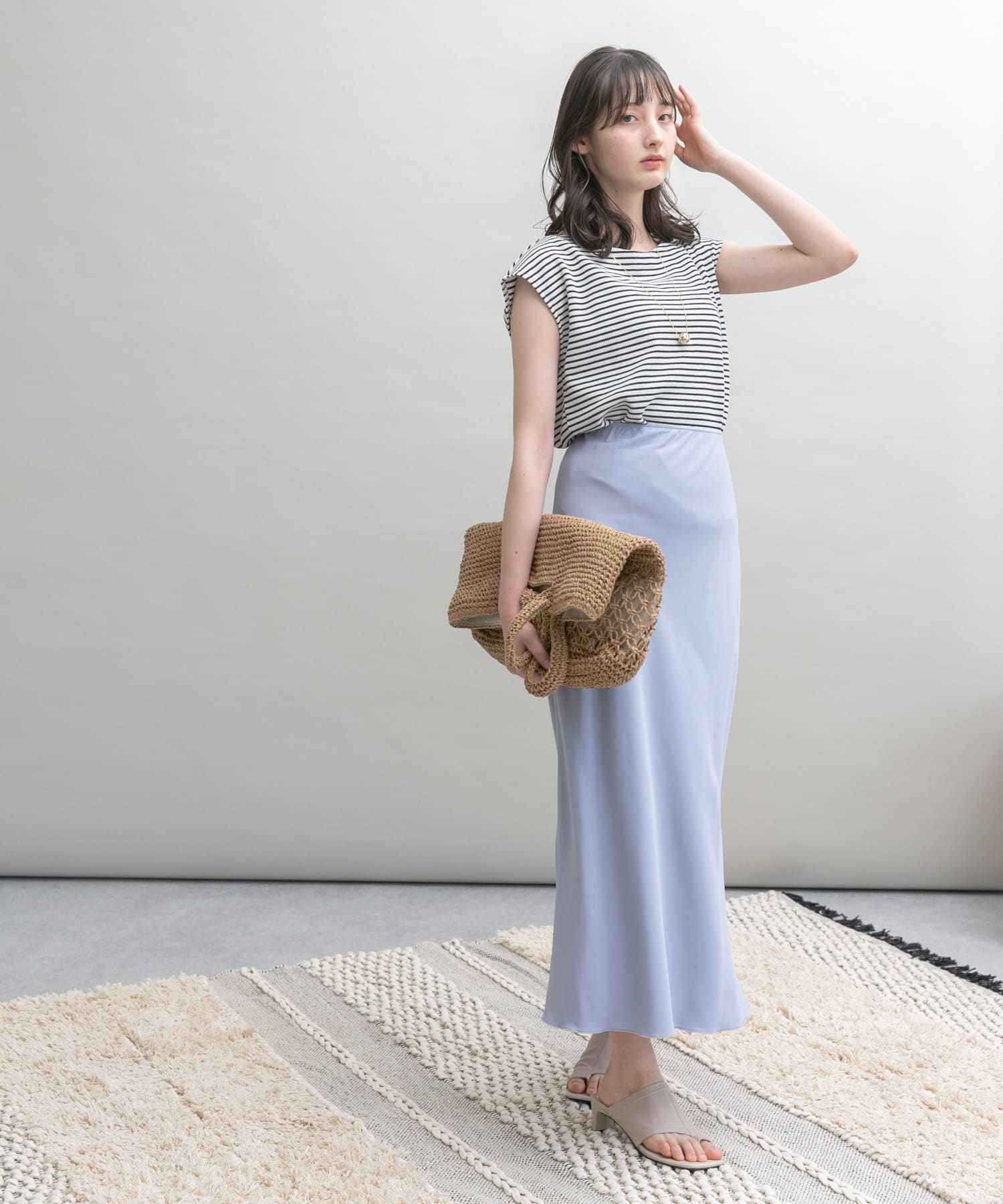 ストレートスカート BLUE 36